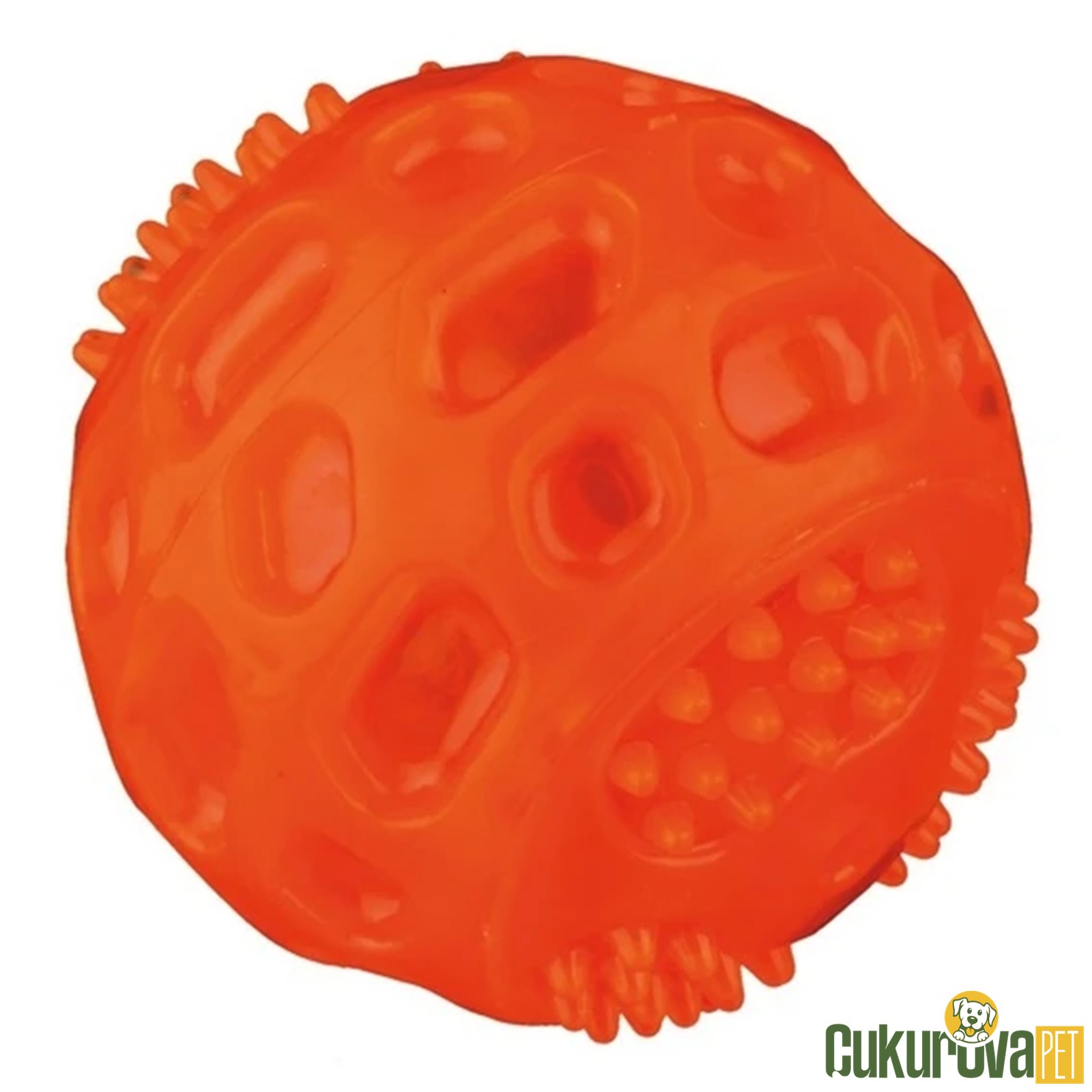 Trixie Köpek Işikli Termoplasti̇k Kauçuk Top 7.5 Cm