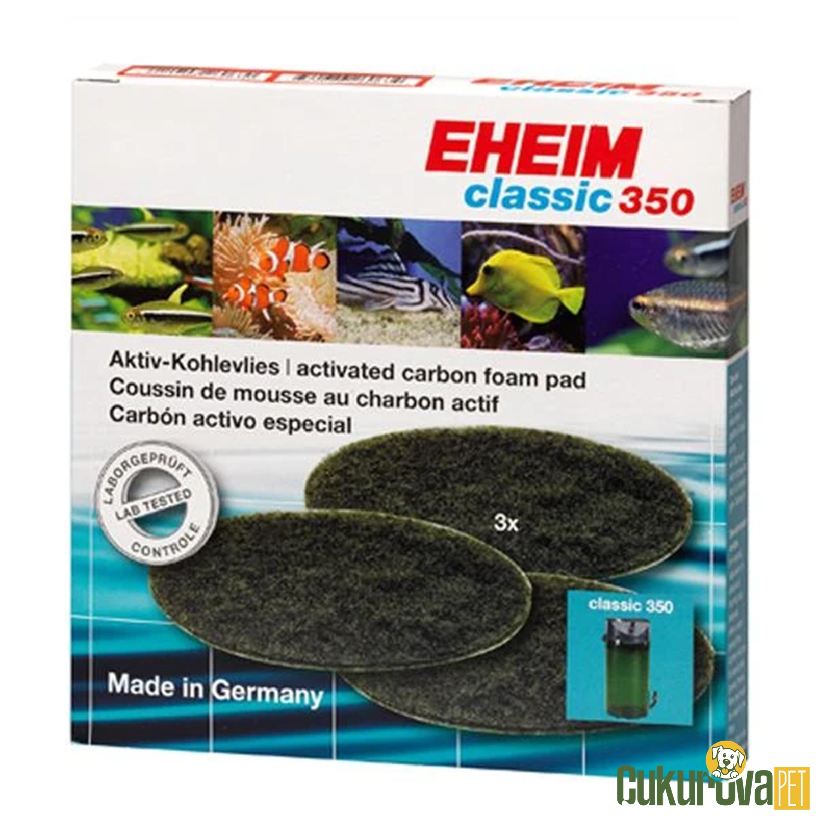 Eheim 2215 Classic 350 Karbonlu Yedek Sünger 3 Adet