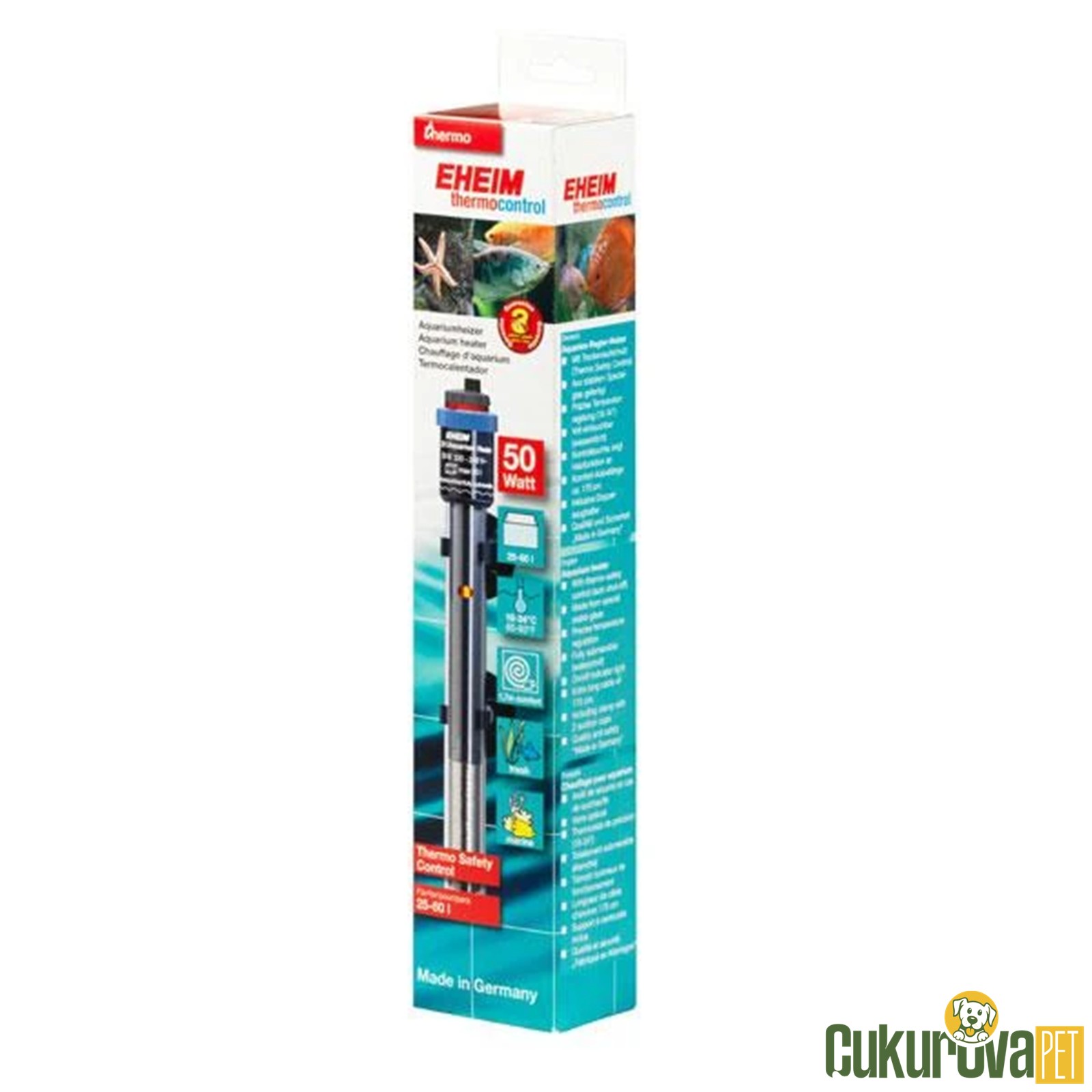 Eheim Thermocontrol 50 W Akvaryum Isıtıcısı