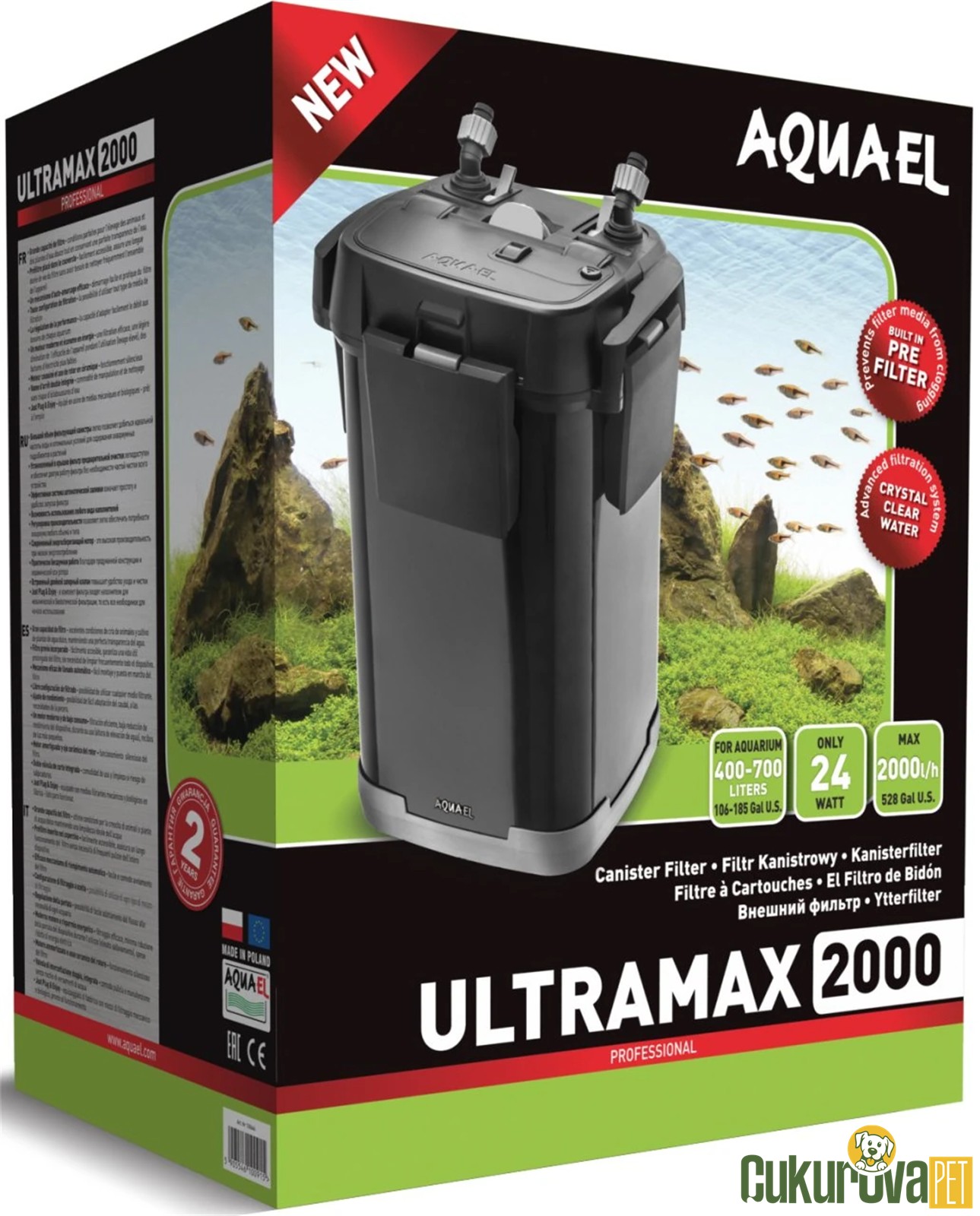 Aquael Ultramax 2000 Akvaryum Dış Filtre