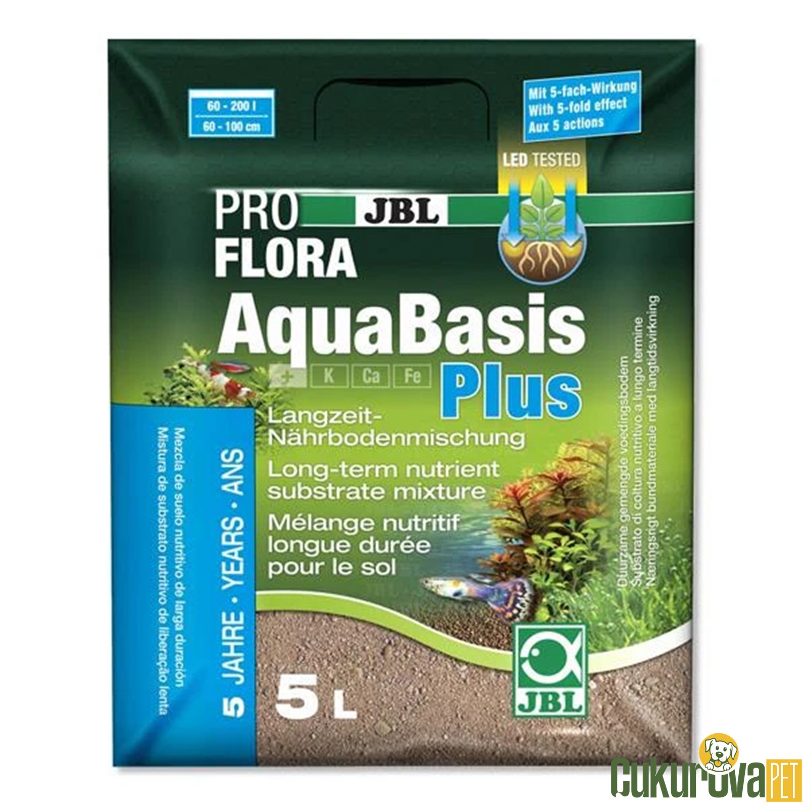 Jbl Pro Flora AquaBasis Plus Akvaryum Kumu Kahverengi 5 L
