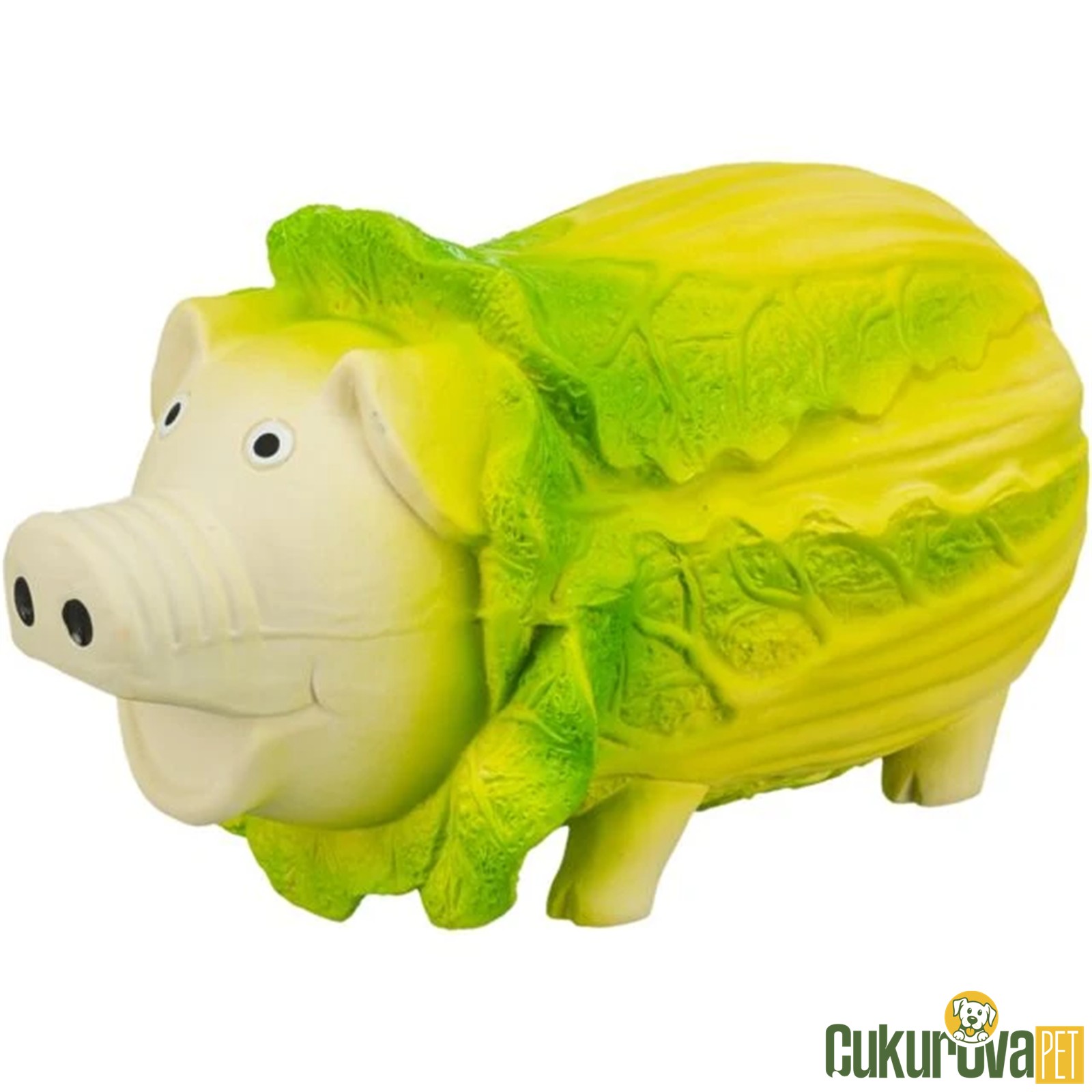 Trixie Lateks Sesli̇ Köpek Oyuncağı Kabak Şekli̇nde Domuz 23 Cm - Açık Yeşi̇l