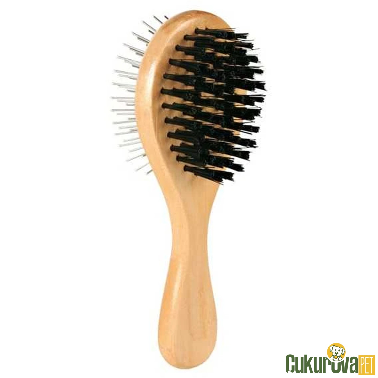 Trixie Köpek Çi̇ft Taraflı Tahta Fırça 6 x 17 Cm