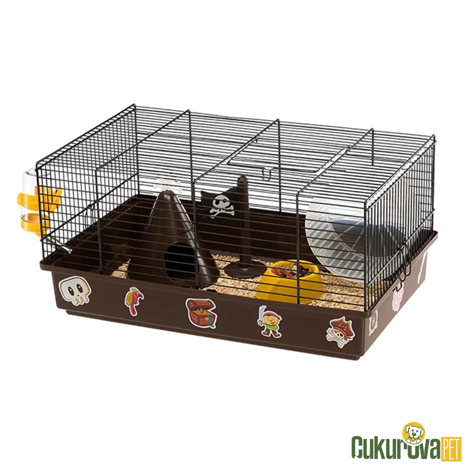 Ferplast Cricetti 9 Pirates Korsan Temalı Kemirgen Kafesi̇ 46 x 29.5 x 22.5 Cm
