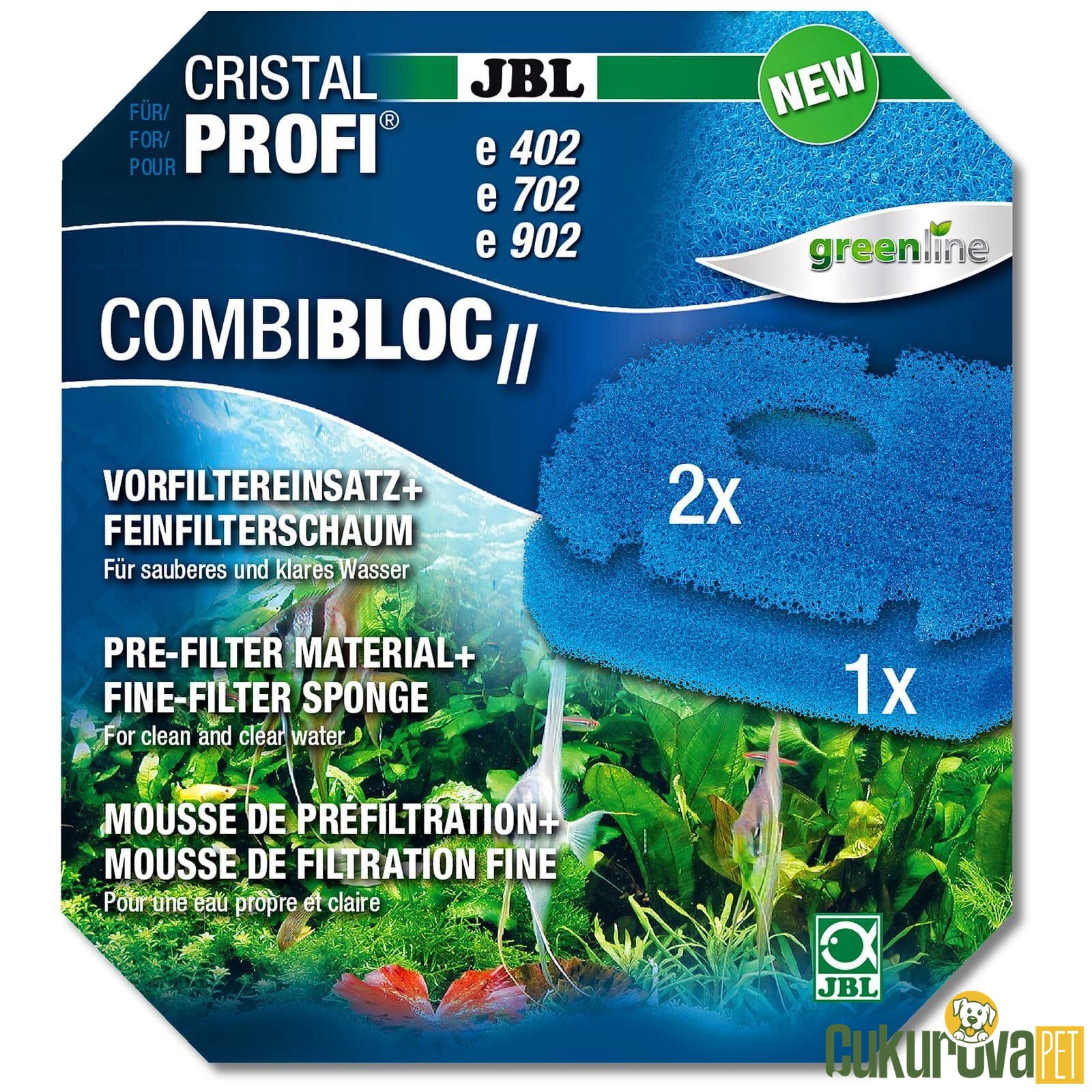 Jbl Combibloc Cp E1502 / 1902 Filtre Yedek Süngeri Mavi