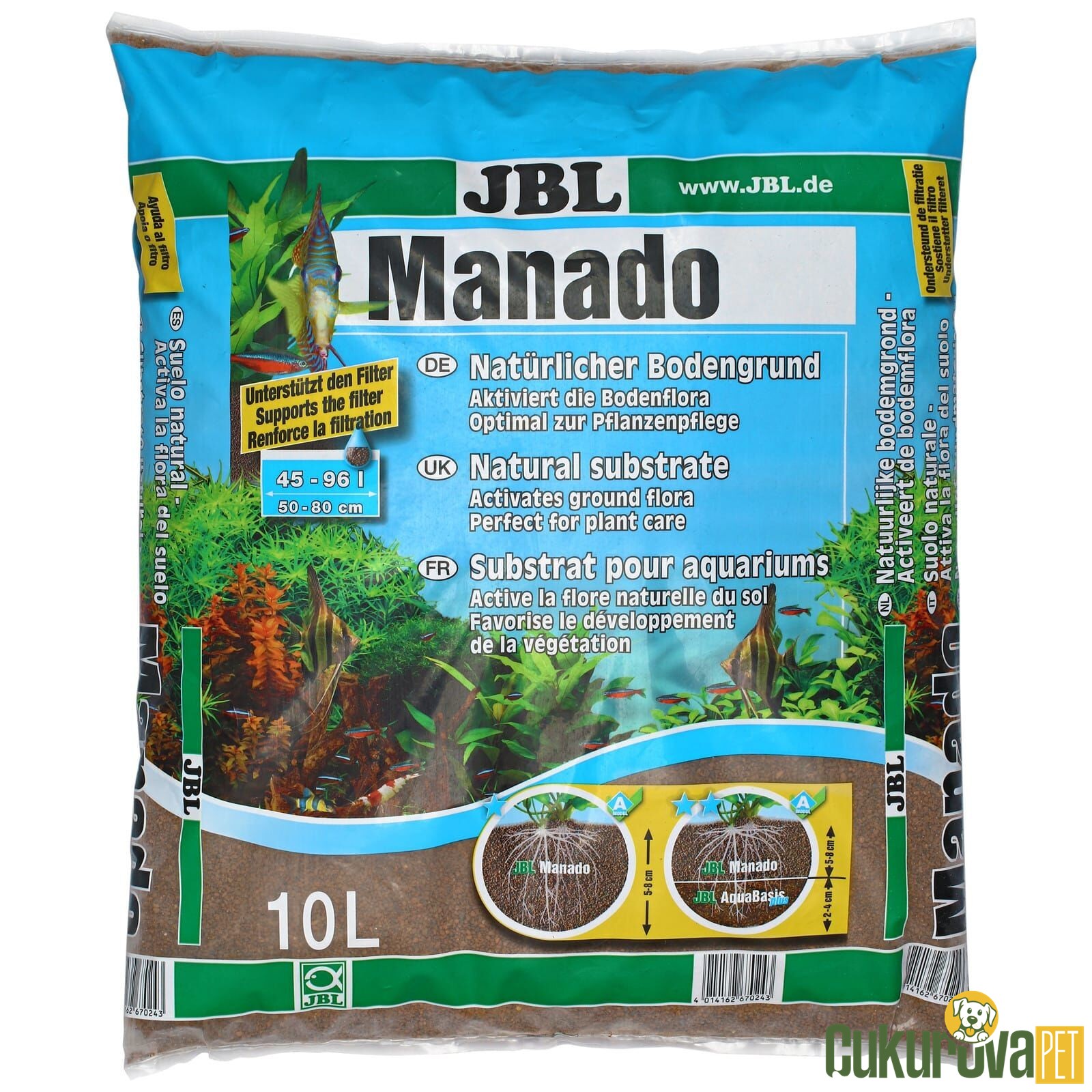 Jbl Manado Bitki Kumu Kahverengi 1 - 3 Mm / 10 L