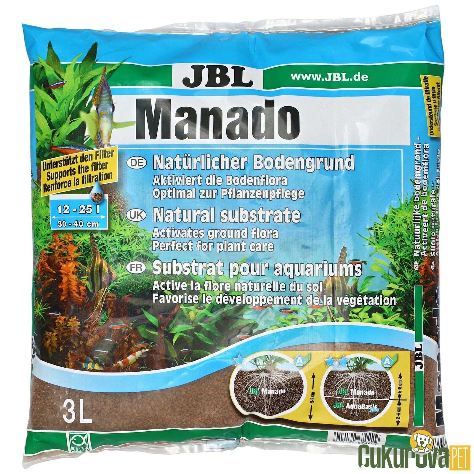 Jbl Manado Bitki Kumu Kahverengi 1 - 3 Mm / 3 L