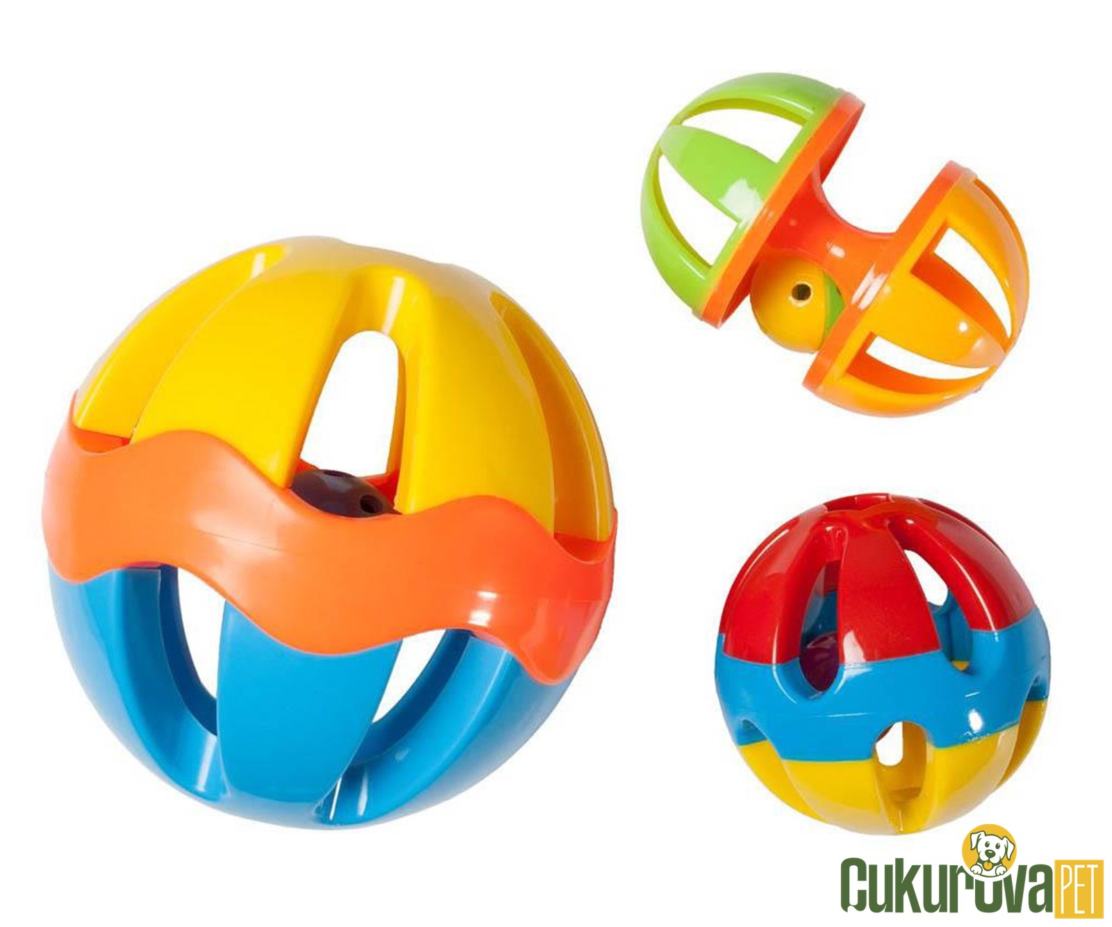 Karlie Çıngıraklı Top Kemirgen Oyuncağı 10 Cm