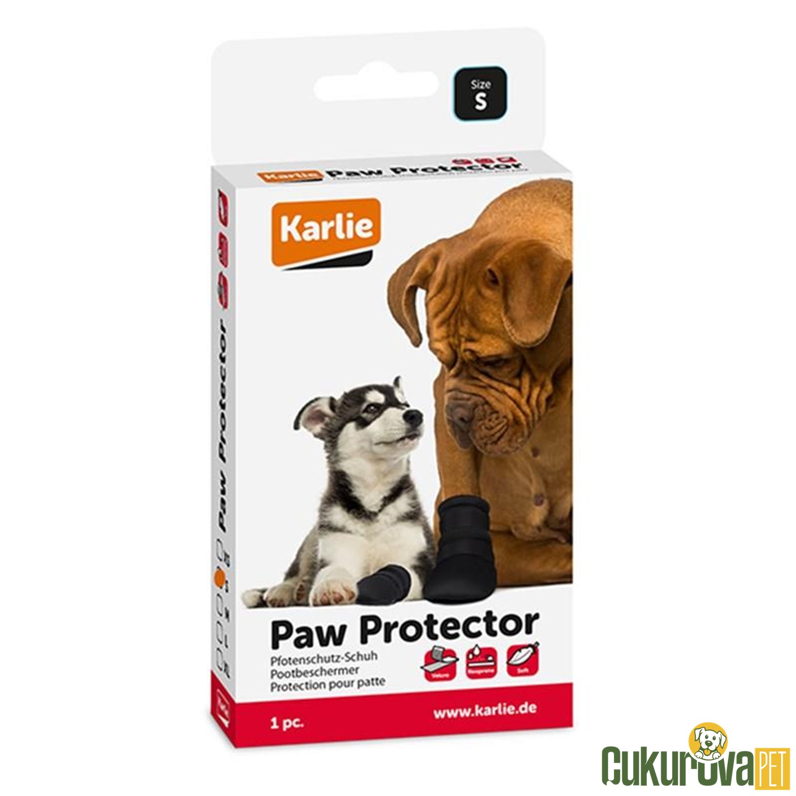 Karlie Kaymaz Tabanli Köpek Çorabı - M