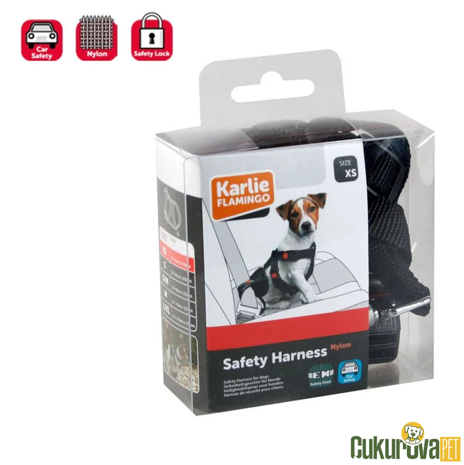 Karlie Naylon Araç Emni̇yet Kemeri̇ Si̇yah - L - 50 - 70 Cm