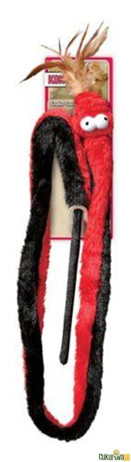 Kong Peluş Olta Tüylü Yılan Kedi̇ Oyuncağı - 130 Cm