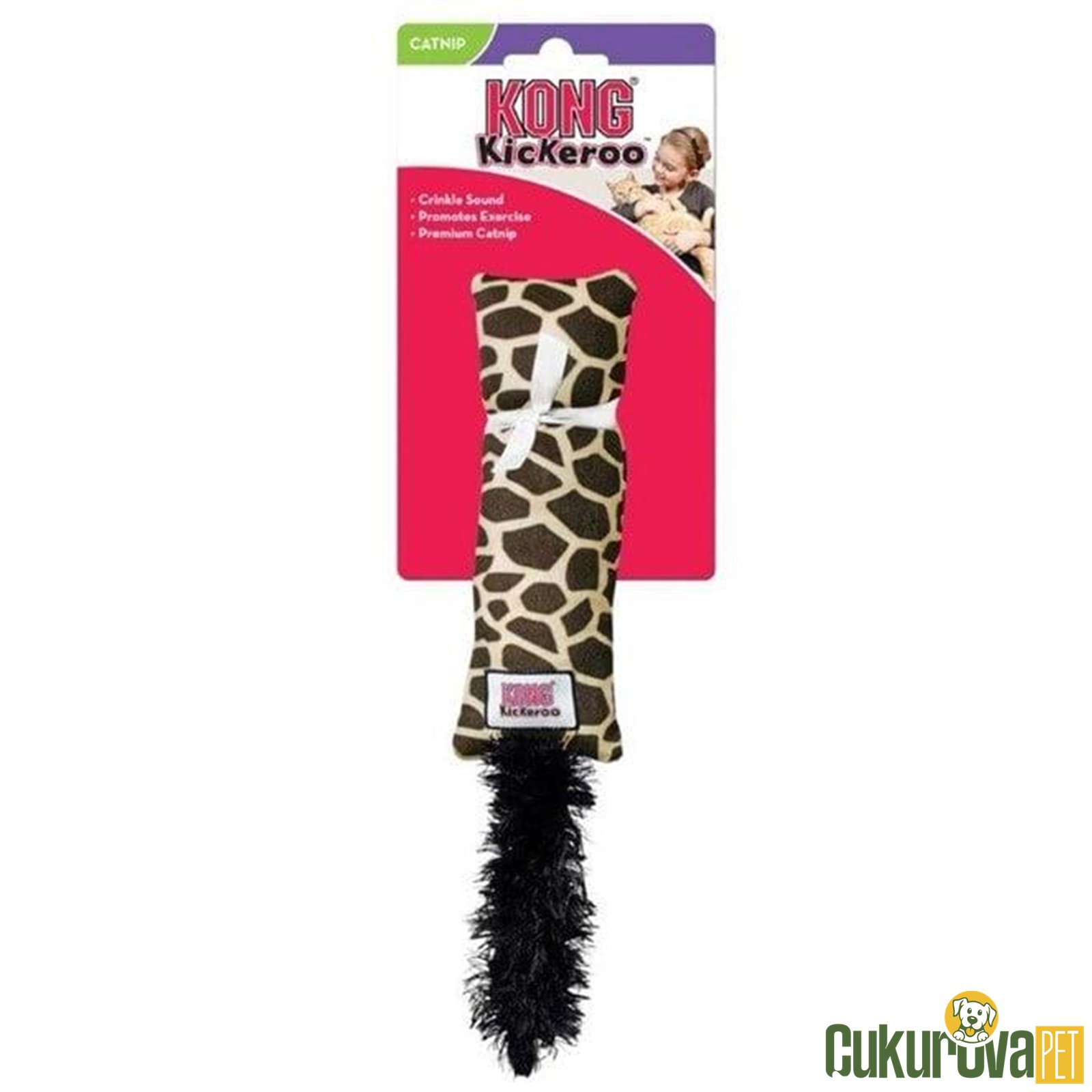 Kong Kedi̇otlu Kedi̇ Oyuncağı Ki̇ckeroo 40 Cm