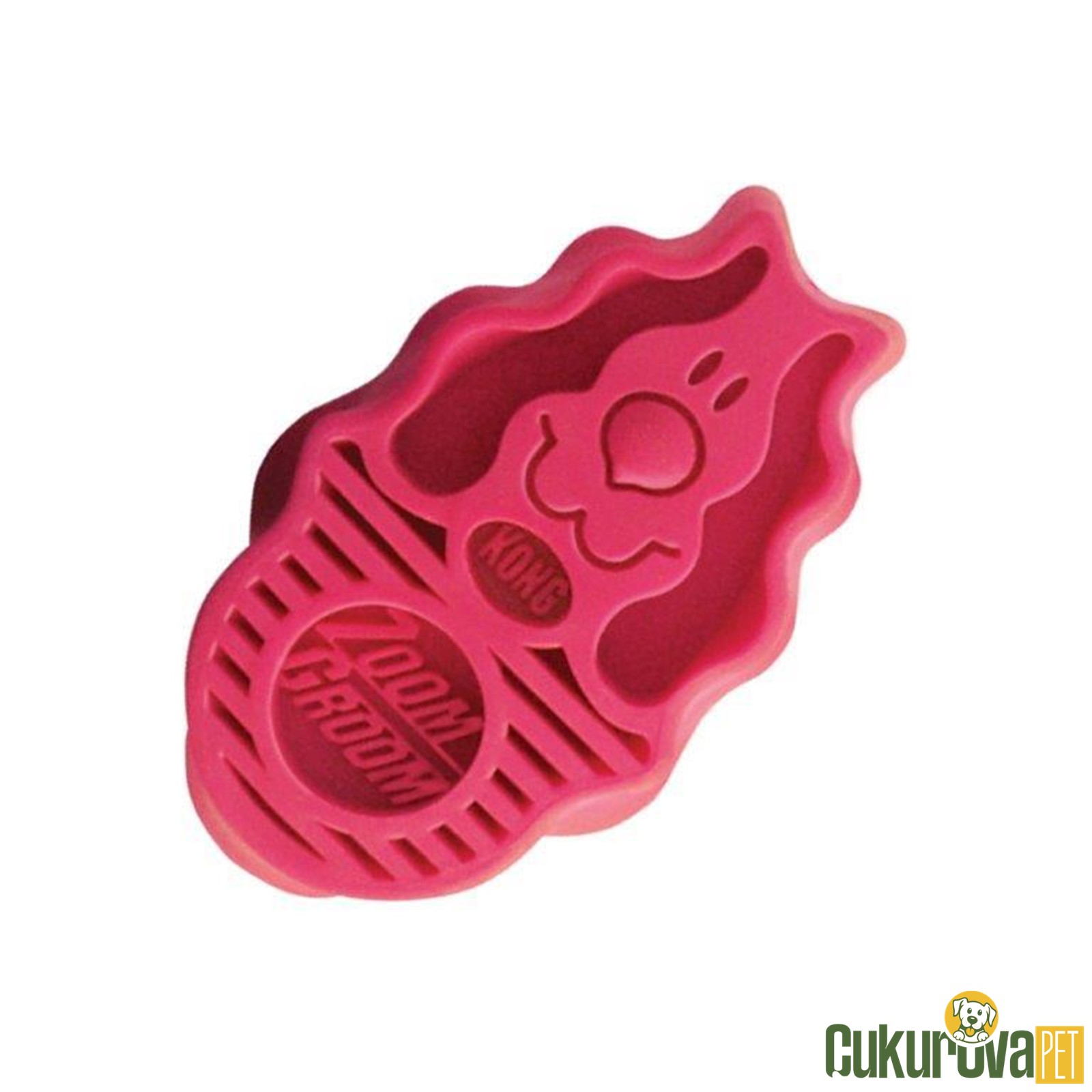 Kong Zoomgroom Plastik Oyuncakli Köpek Tarağı - 11 Cm