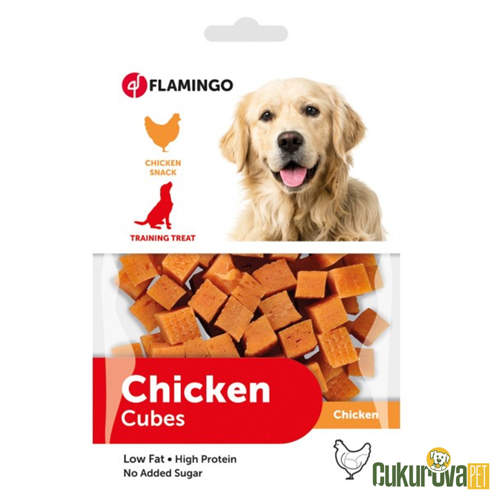 Flamingo Tavuklu Yumuşak Küp Köpek Ödül Maması 85 Gr