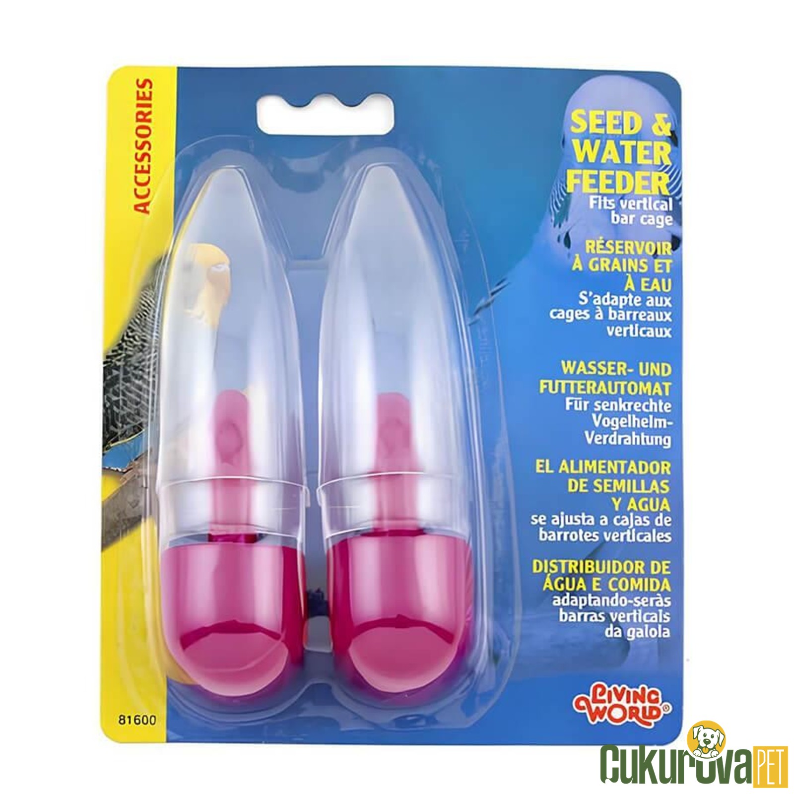 Living World Kuş Yemlik & Suluk 2'li