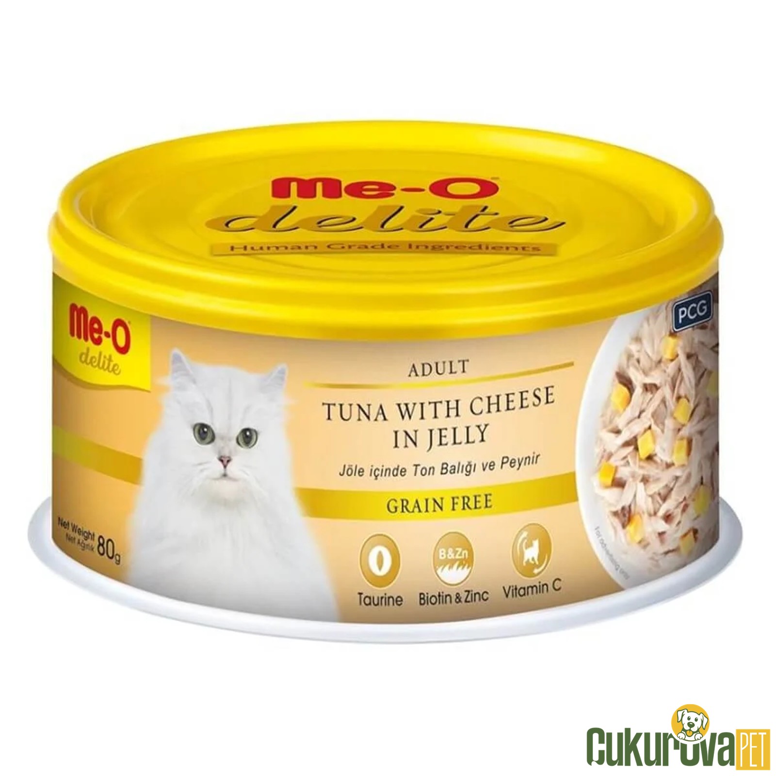 Meo Delite Jelly Ton Balığı Ve Peyni̇rli̇ Kedi̇ Yaş Maması 80 Gr