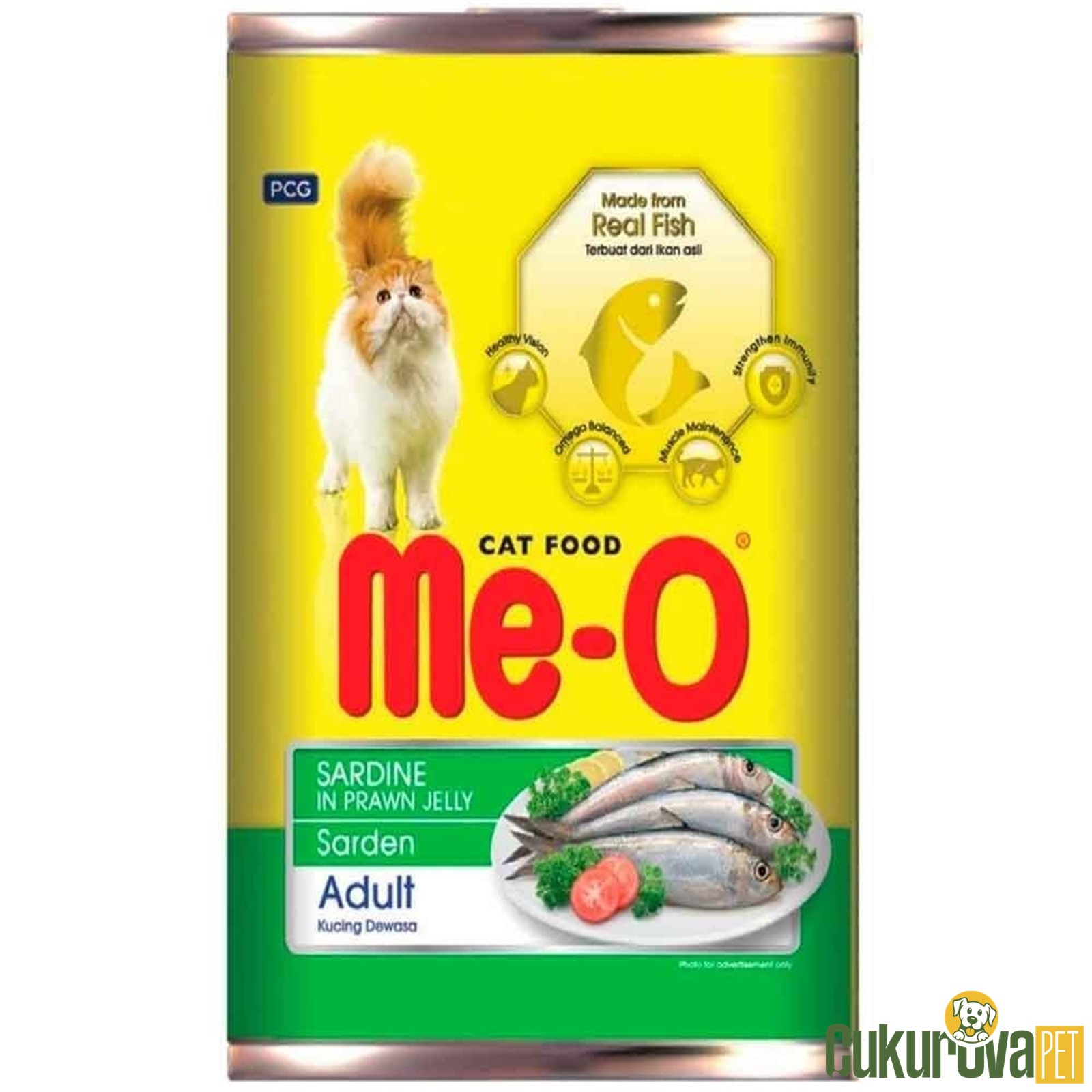 Me-O Adult In Jelly Sardalyalı ve Kari̇desli Yetişki̇n Kedi Yaş Maması 400 Gr