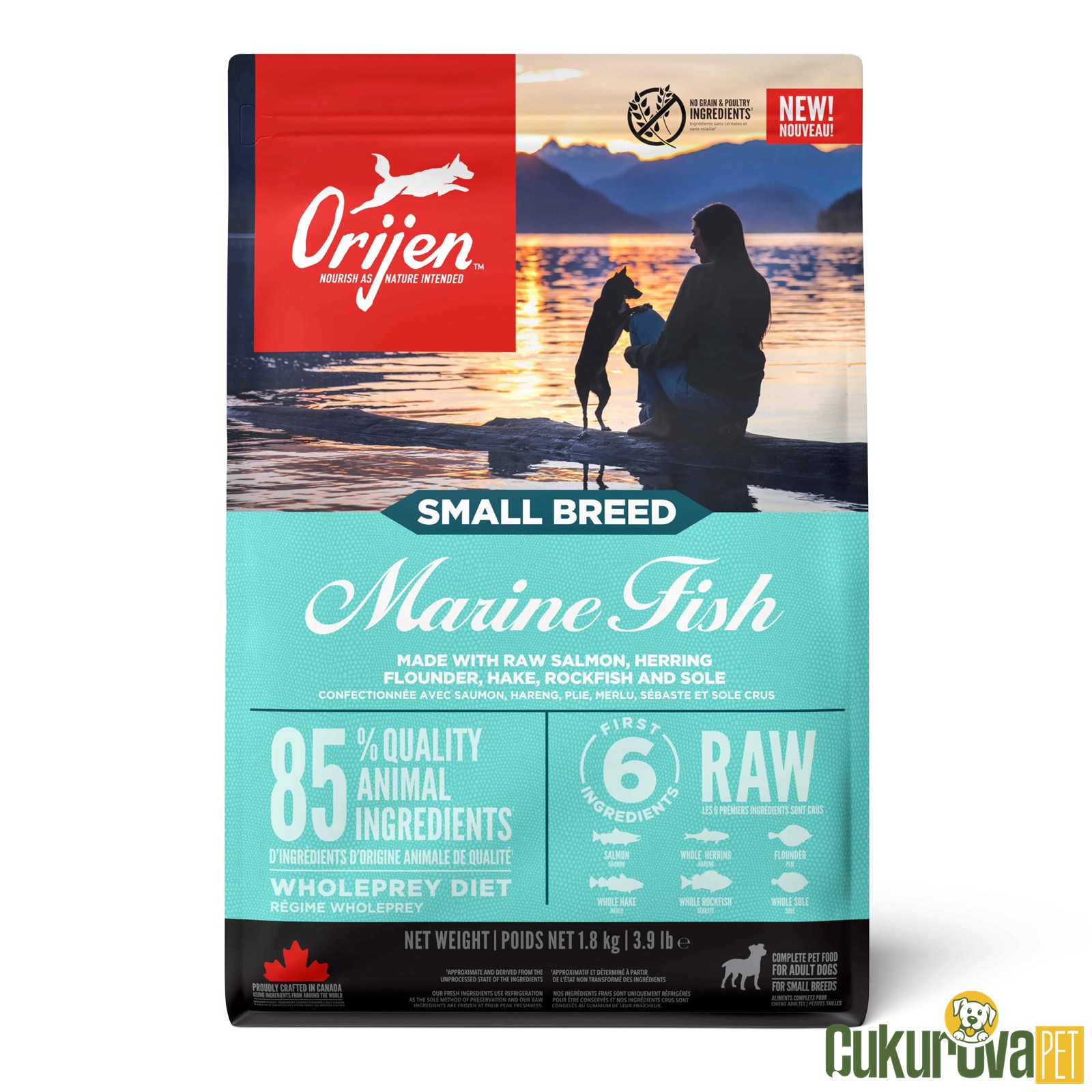 Orijen Small Breed Marine Fish Yetişkin Köpek Maması 1.8 Kg