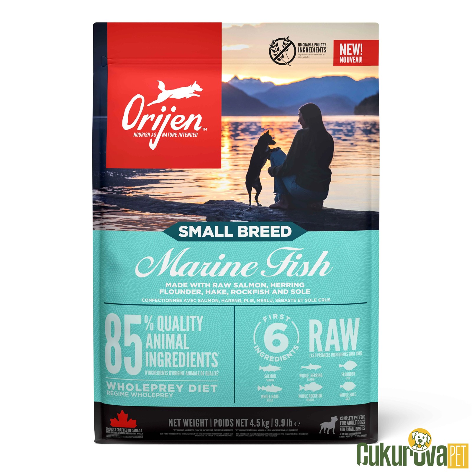 Orijen Small Breed Marine Fish Yetişkin Köpek Maması 4.5 Kg