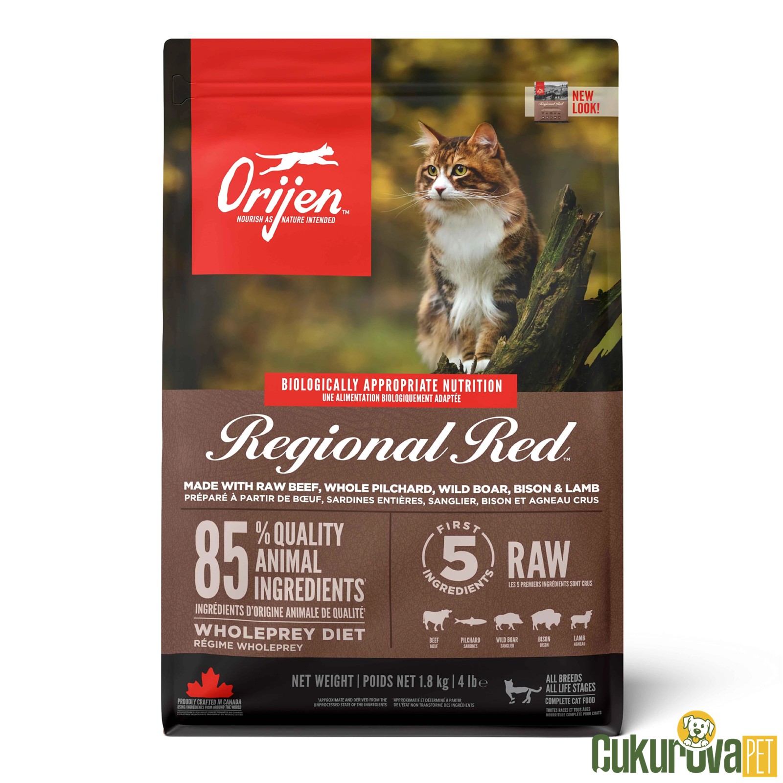 Orijen Regional Red Tüm Yaşam Evreleri İçin Kedi Maması 5.4 Kg