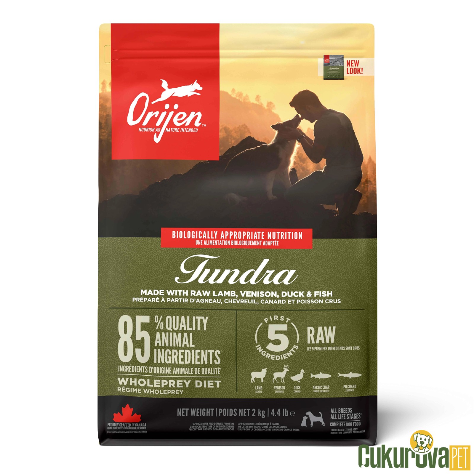 Orijen Tundra Tüm Yaşam Evreleri İçin Köpek Maması 2 Kg