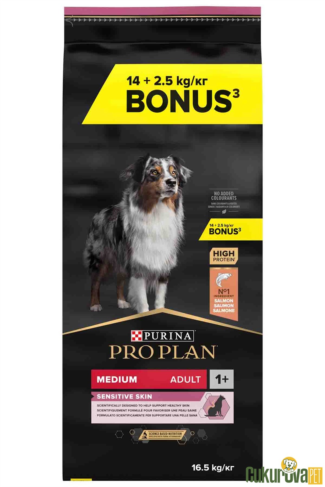 Pro Plan Medium Adult Sensitive Skin Somonlu Yetişkin Köpek Maması 16.5 Kg