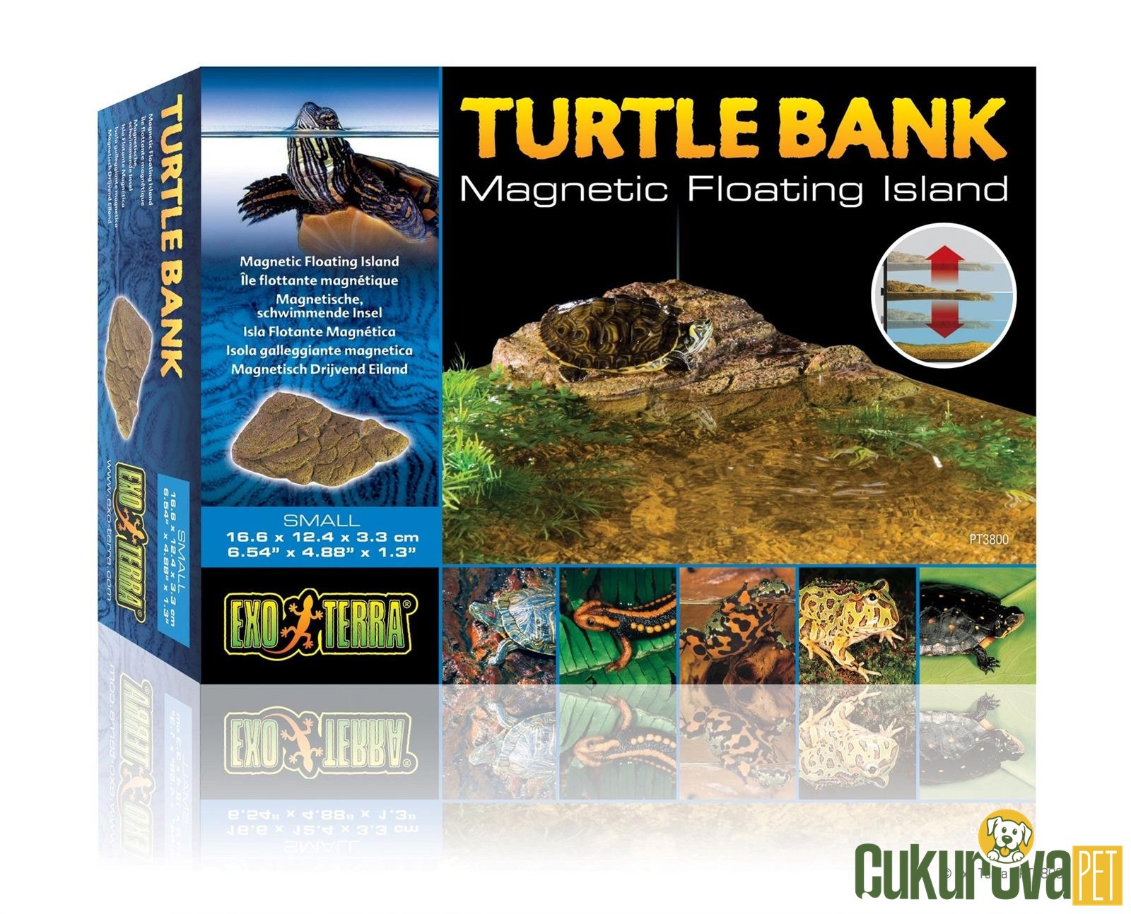 Exo Terra Turtle Bank Kaplumbağa Adası S - 16.6 x 12.4 x 3.3 Cm