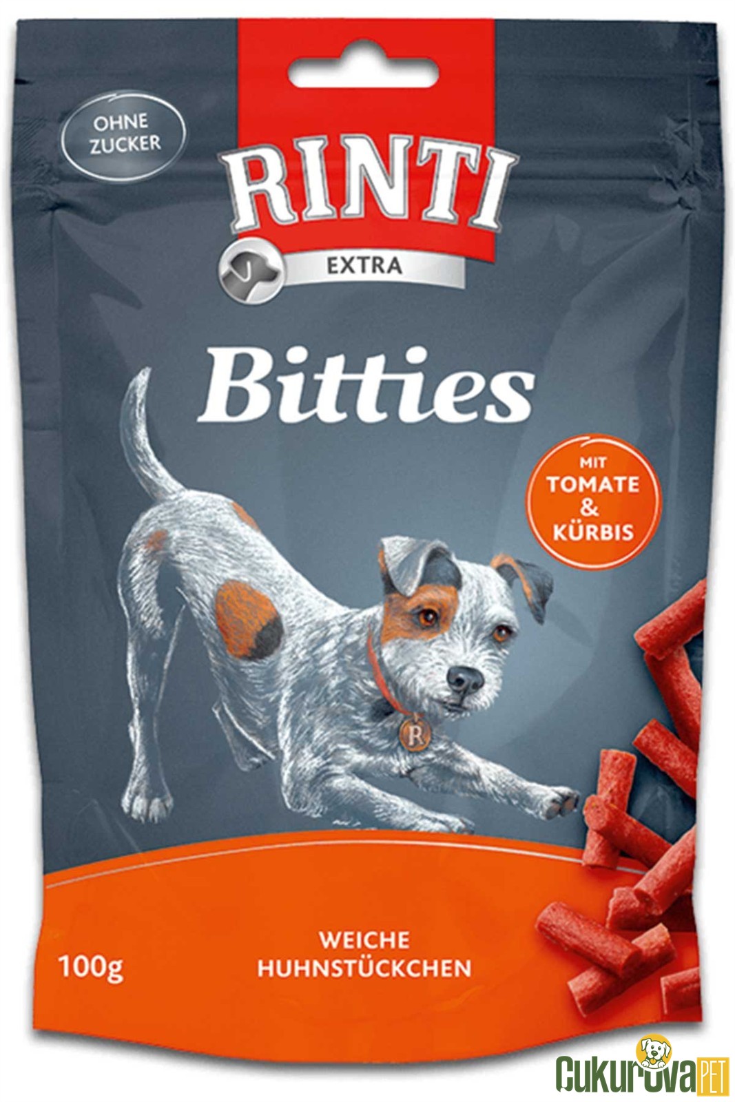 Rinti Bitties Tavuk, Domates Köpek Ödülü 100 Gr