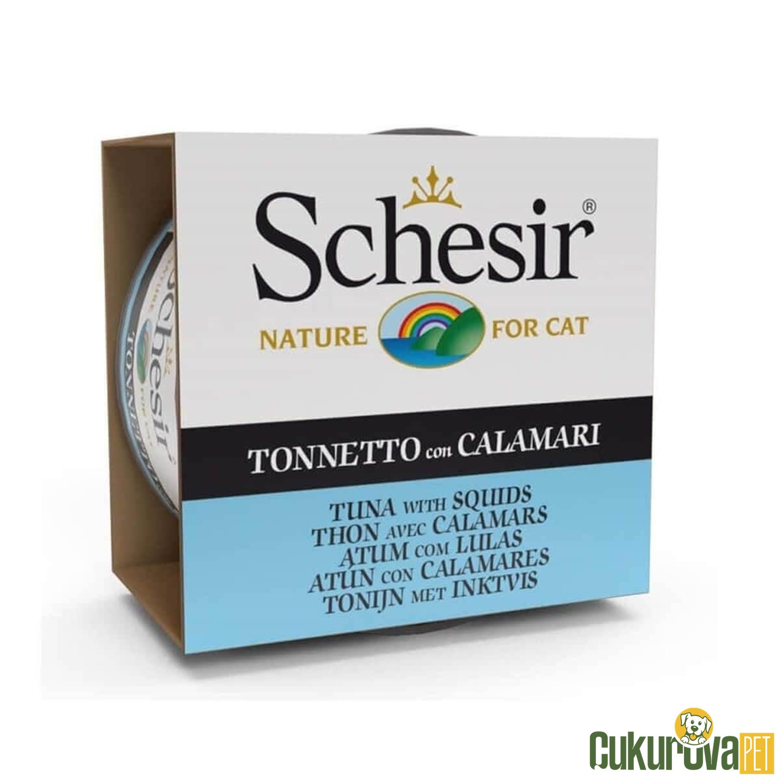 Schesir Ton Balıklı Kalamarlı Jöleli̇ Kedi̇ Konservesi̇ - 85 Gr