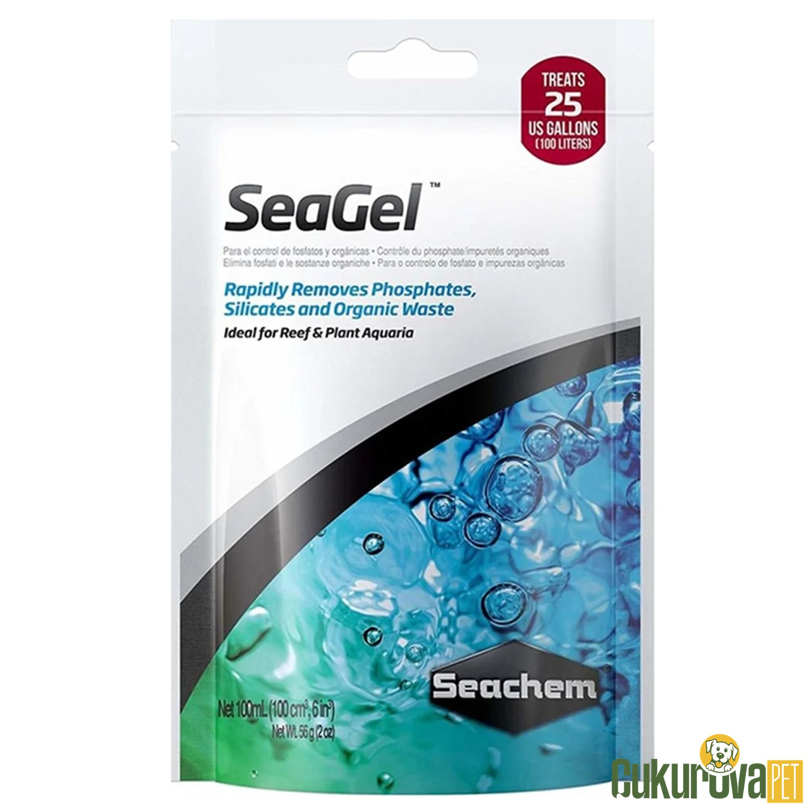 Seachem Su Düzenleyi̇ci̇ Seagel 100 Ml