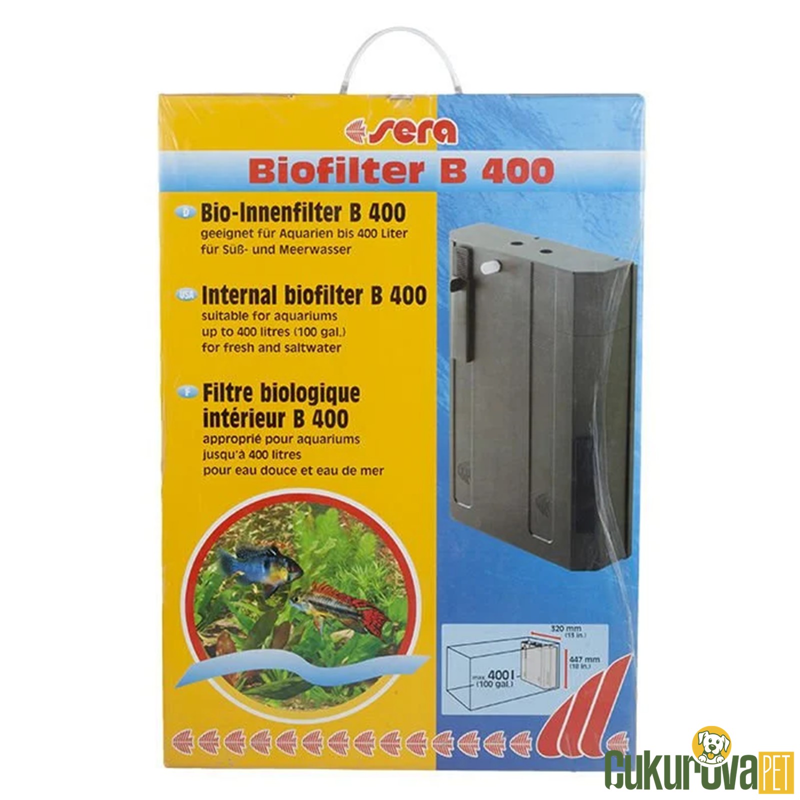 Sera Biofilter B 400 Akvaryum İç Filtre