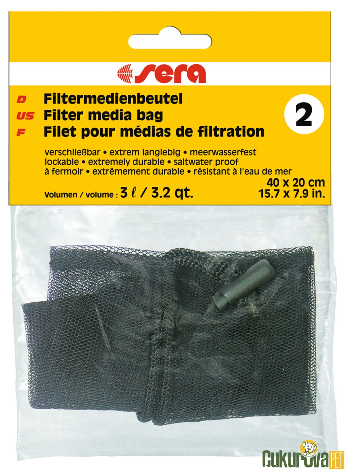 Sera Fi̇lter Media Bag 2 Fi̇ltre Torbası