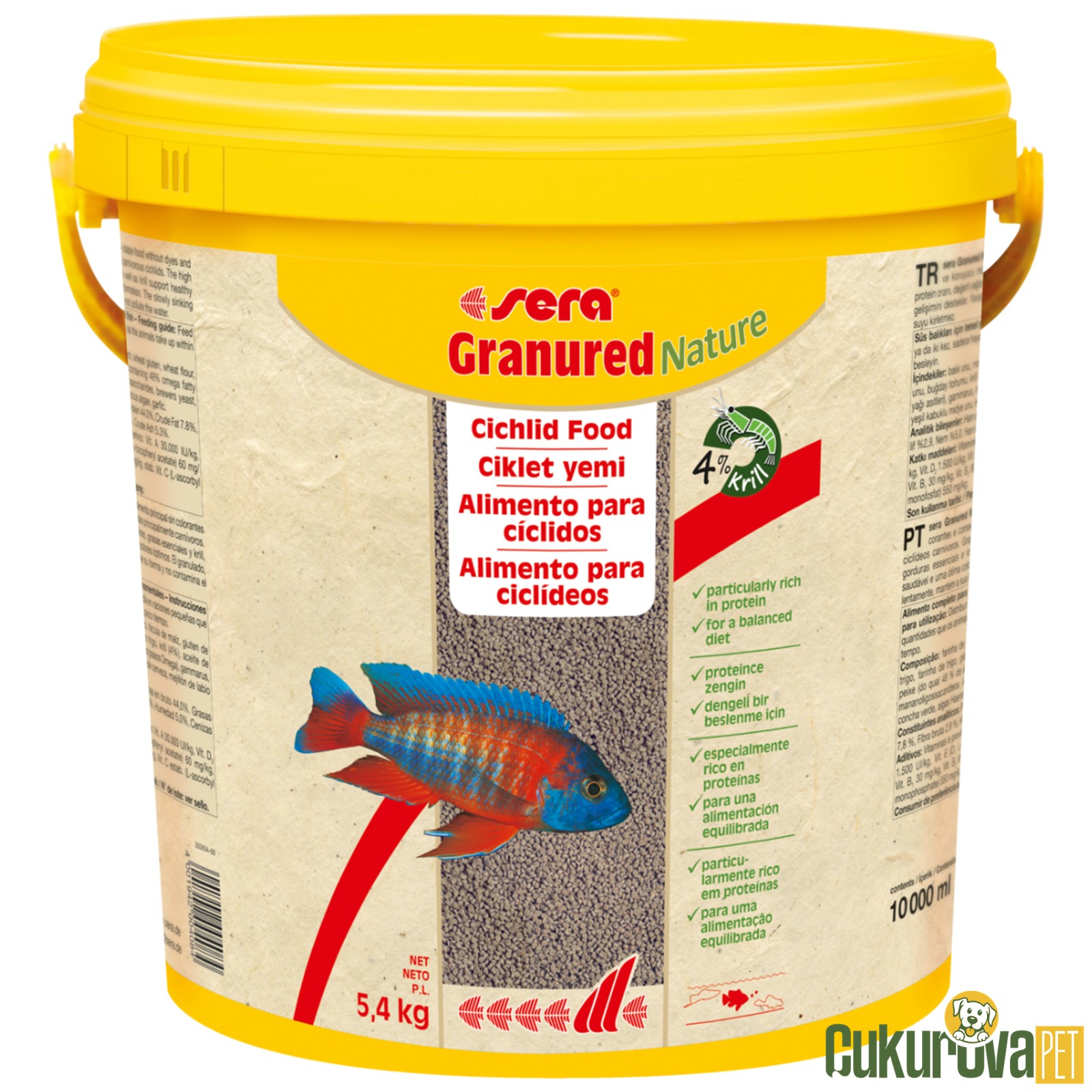 Sera Granured Nature Granül Yem 10 L - 5.4 Kg