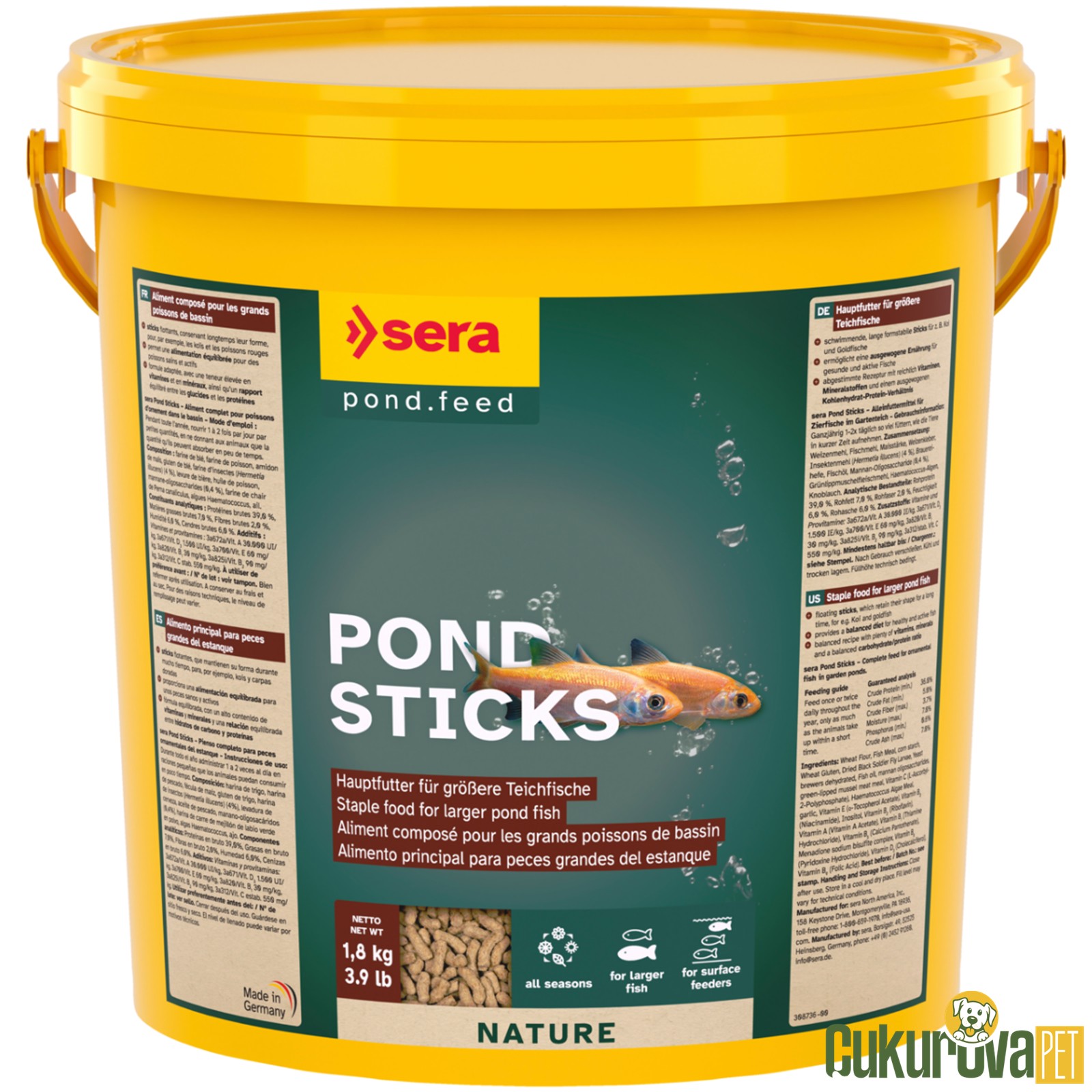 Sera Pond Sticks 10 L - 1800 Gr