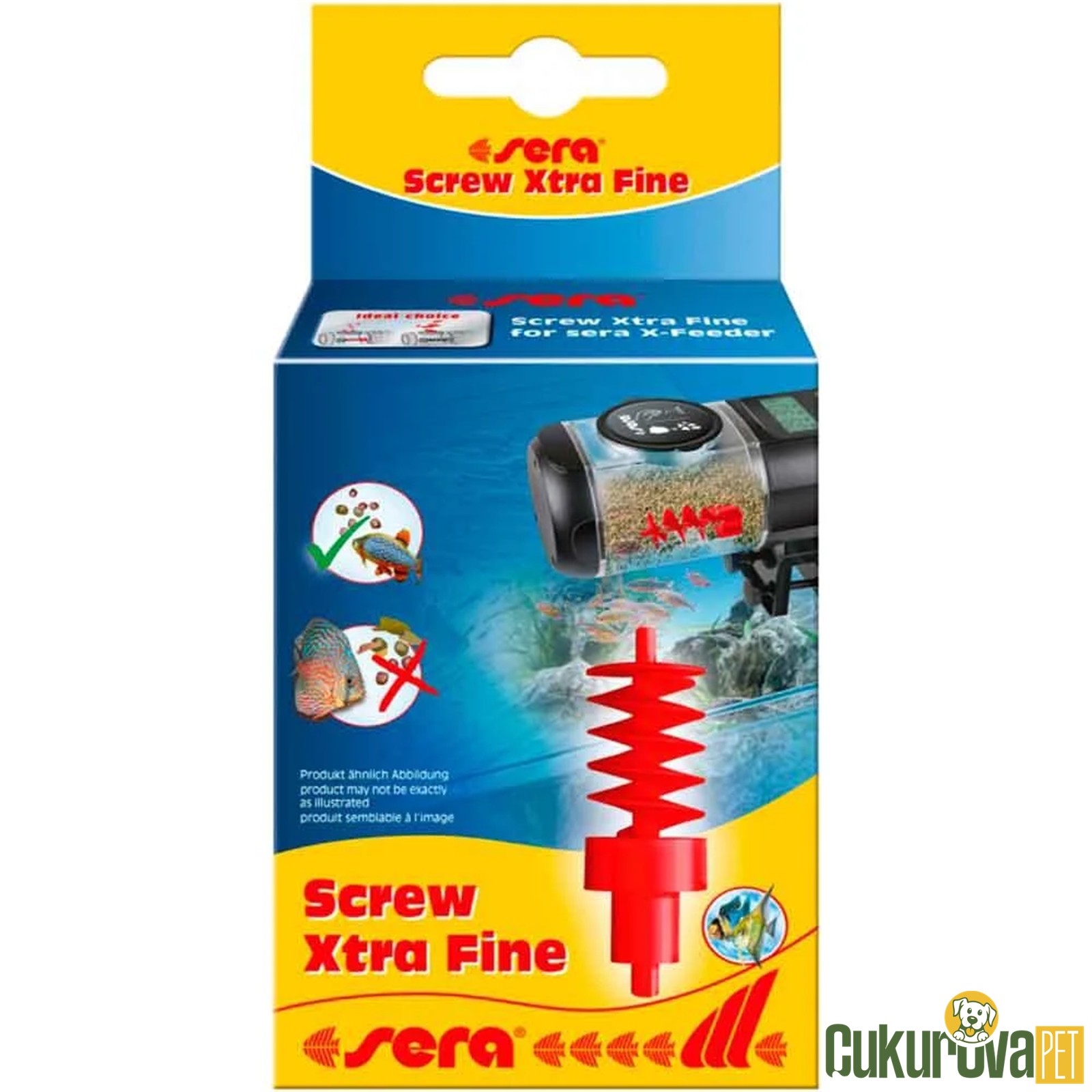 Sera Akvaryum Otomati̇k Yemleme Mak Yedek Spi̇ral Taşıyıcı Screw Xtra Fine