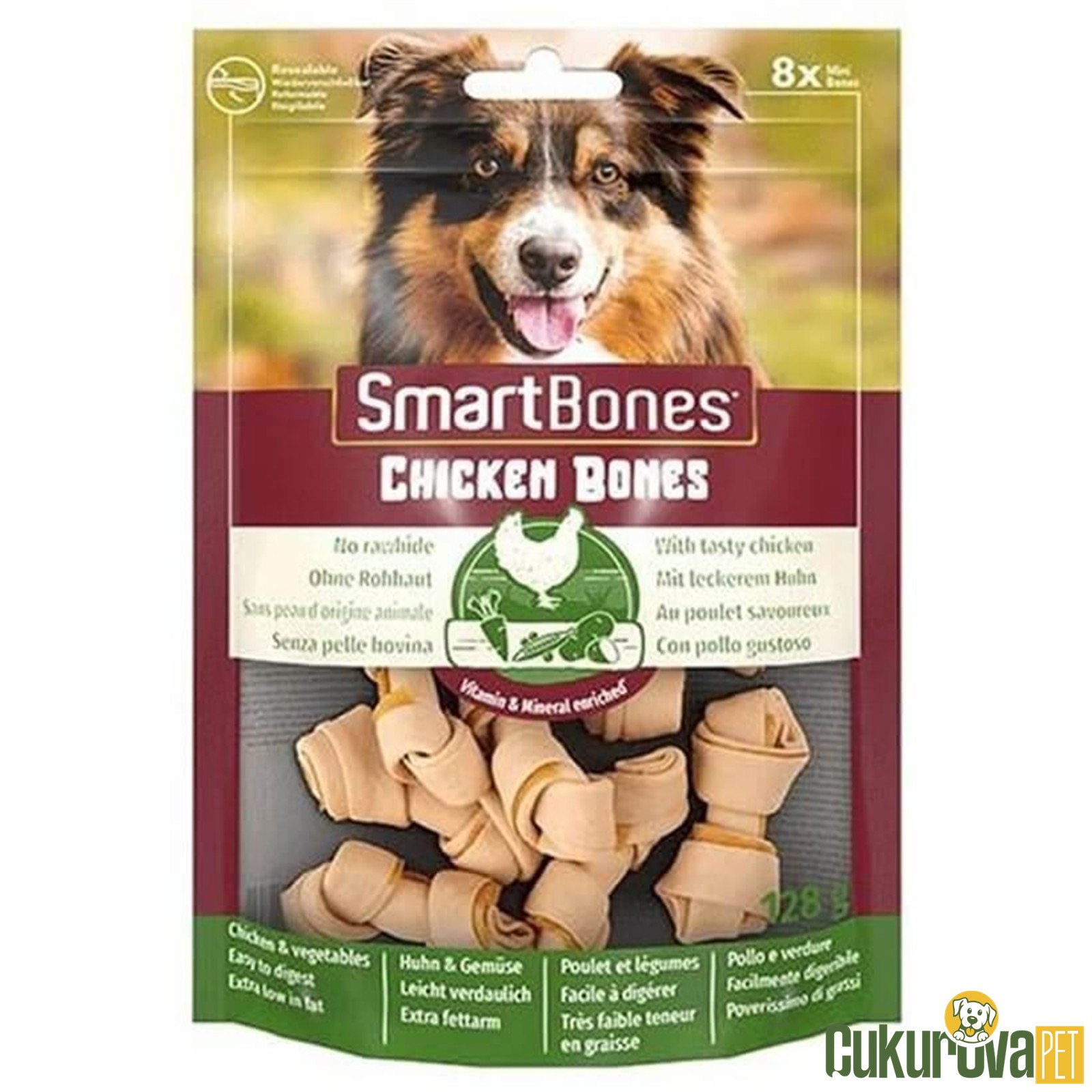 Smart Bones Tavuklu Mini Kemi̇k Köpek Ödülü 128 Gr