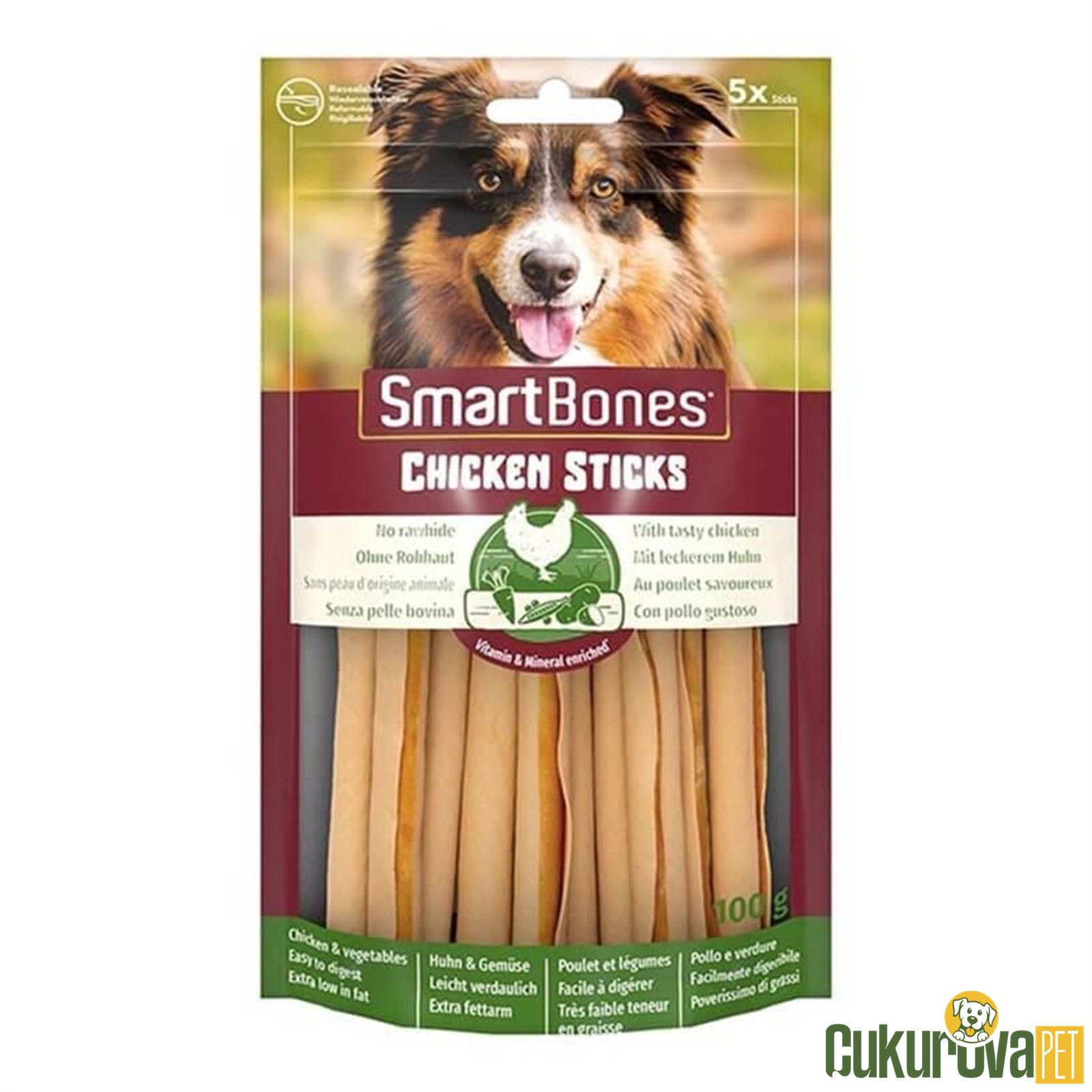 Smart Bones Tavuklu Sticks Köpek Ödülü 5'li̇ - 100 Gr