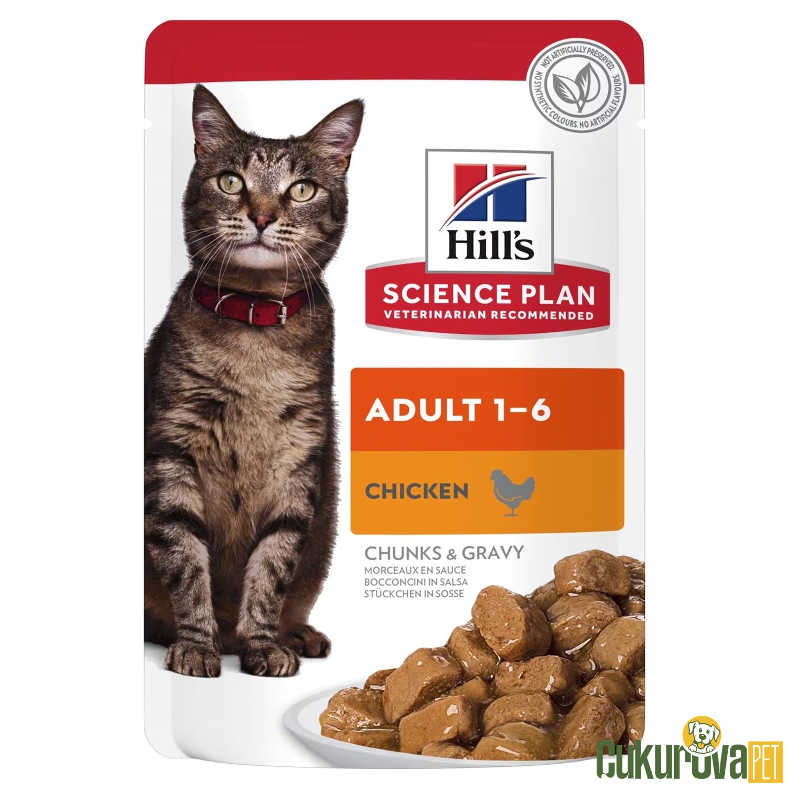 Hill's Pouch Tavuklu Yetişki̇n Kedi̇ Yaş Maması 85 Gr