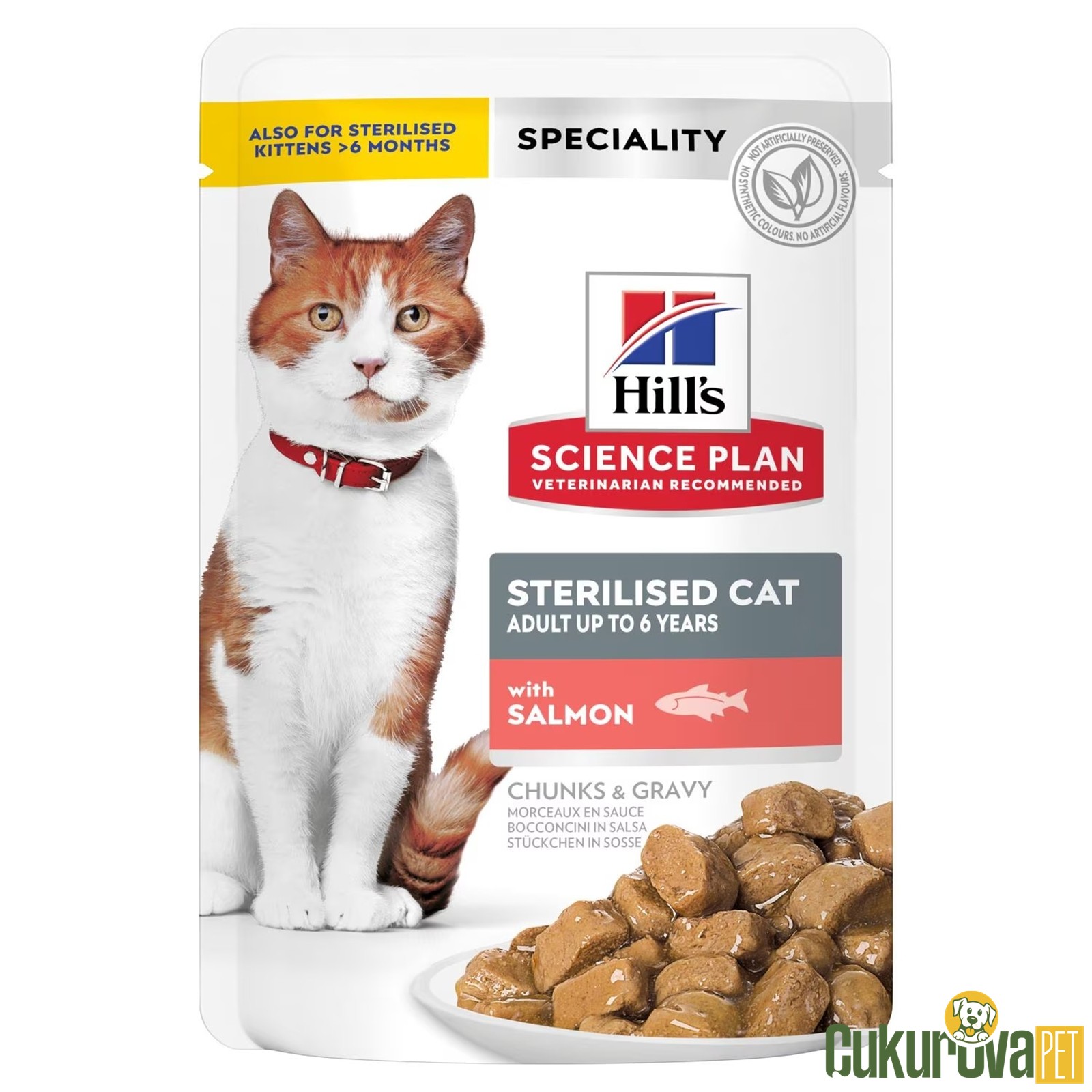 Hill's Science Plan Sterilised Somonlu Kısırlaştırılmış Kedi Yaş Maması 85 Gr