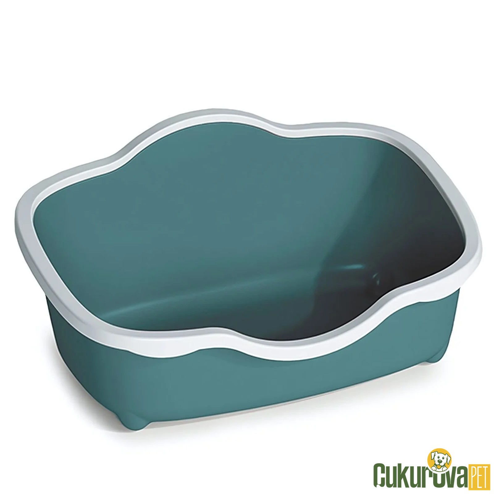 Stefanplast Tres Chic Açık Kedi̇ Tuvaleti - Beyaz / Yeşi̇l