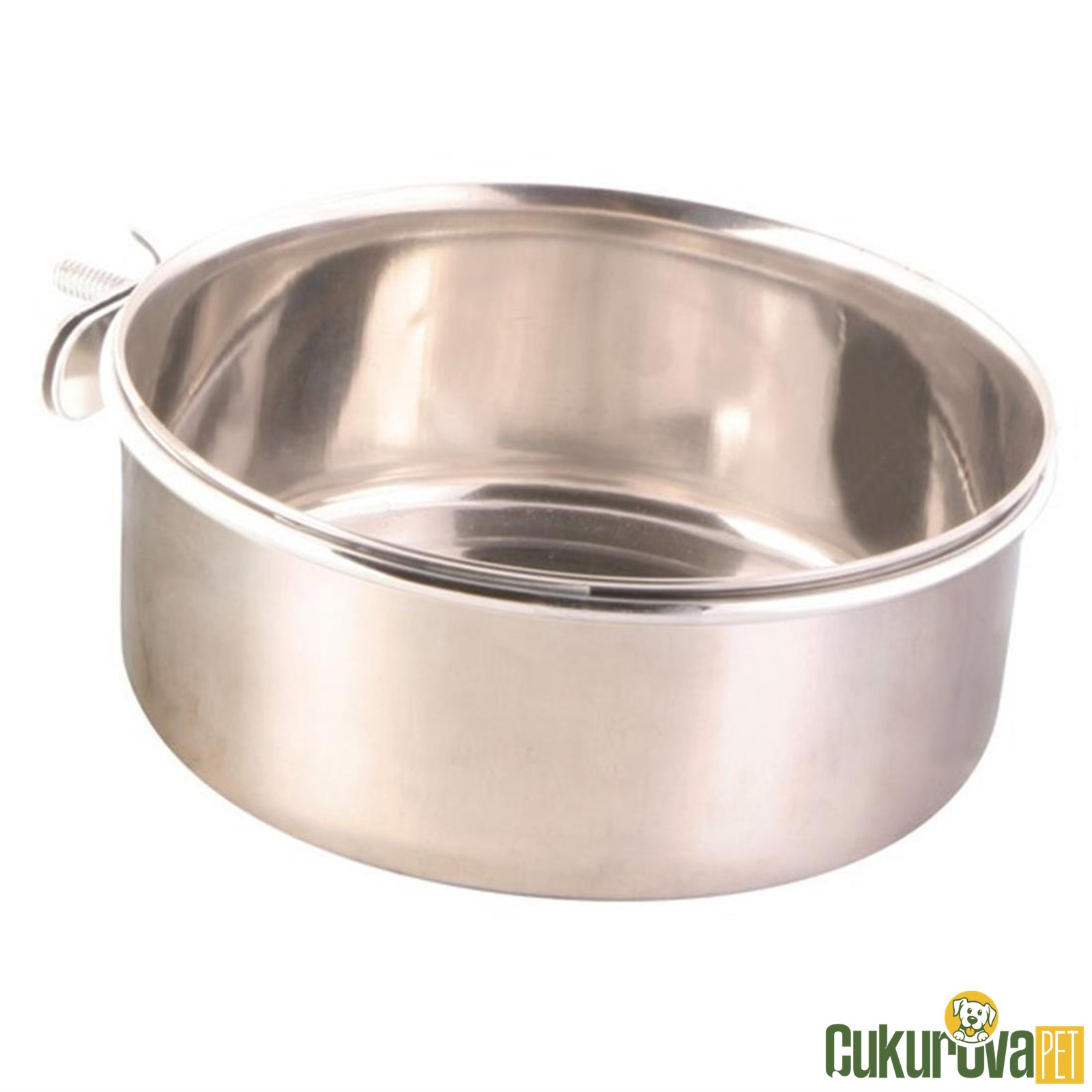 Trixie Paslanmaz Çelik Vidalı Kuş Yemliği 12 Cm - 600 Ml