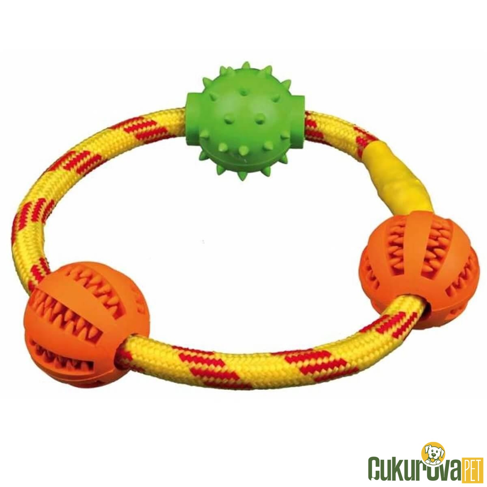 Trixie İpli̇ Kauçuk Köpek Oyuncağı Ø 20 Cm