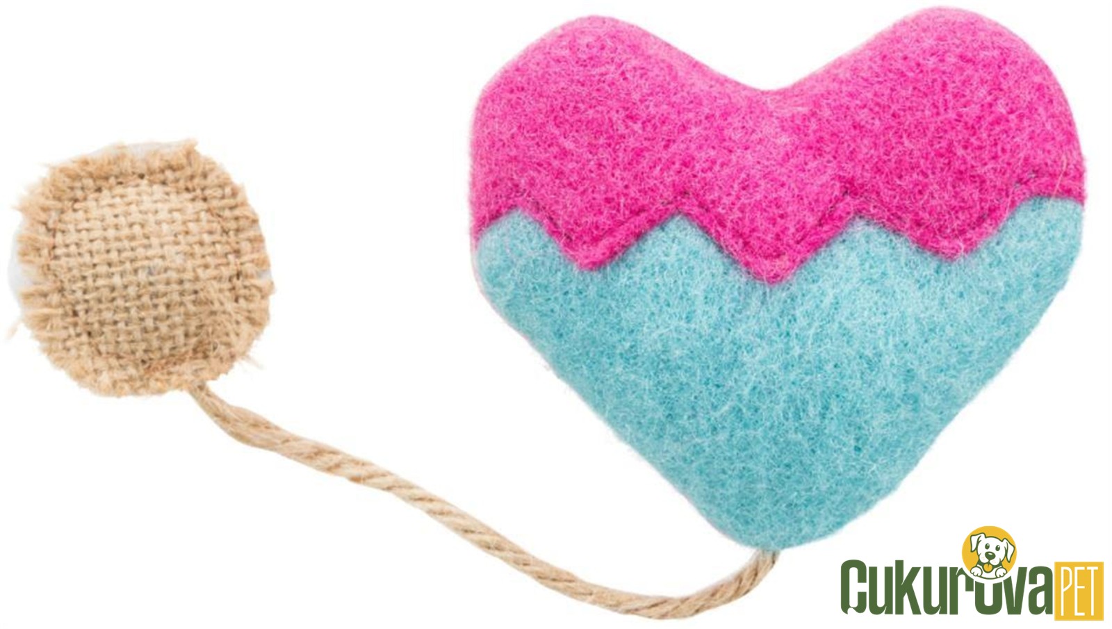 Trixie Kedi Oyuncağı Kediotlu Jut Kalp 8 - 18 Cm