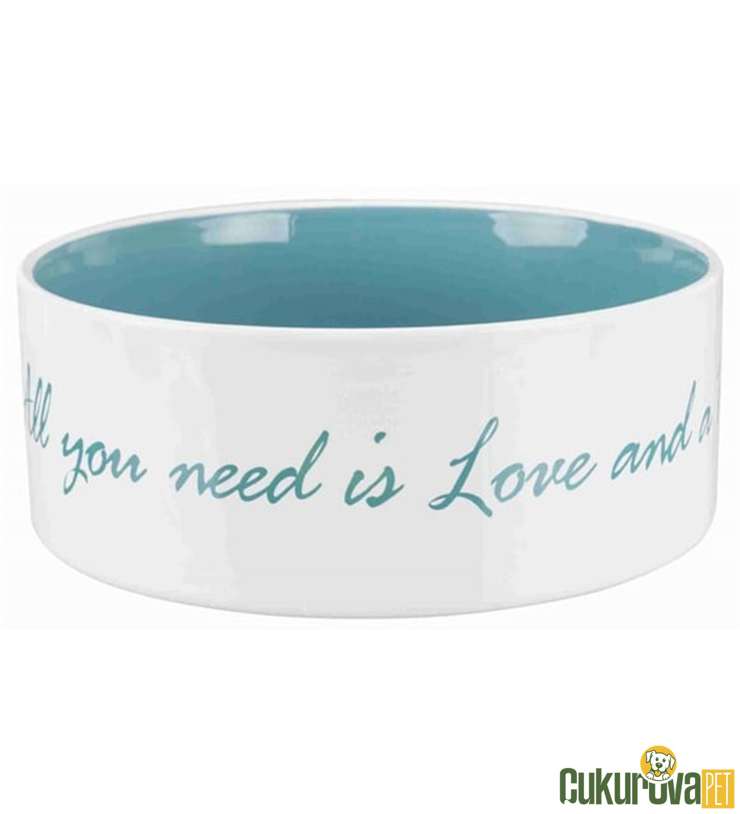 Trixie Köpek Serami̇k Mama Ve Su Kabi 300 Ml 12 Cm Mavi̇