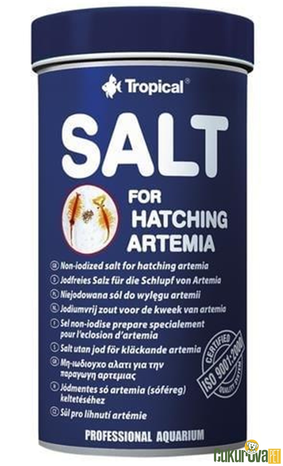 Tropical Salt For Hatching Artemia İyotsuz Artemi̇a Kuluçka Tuzu 250 Ml - 300 Gr
