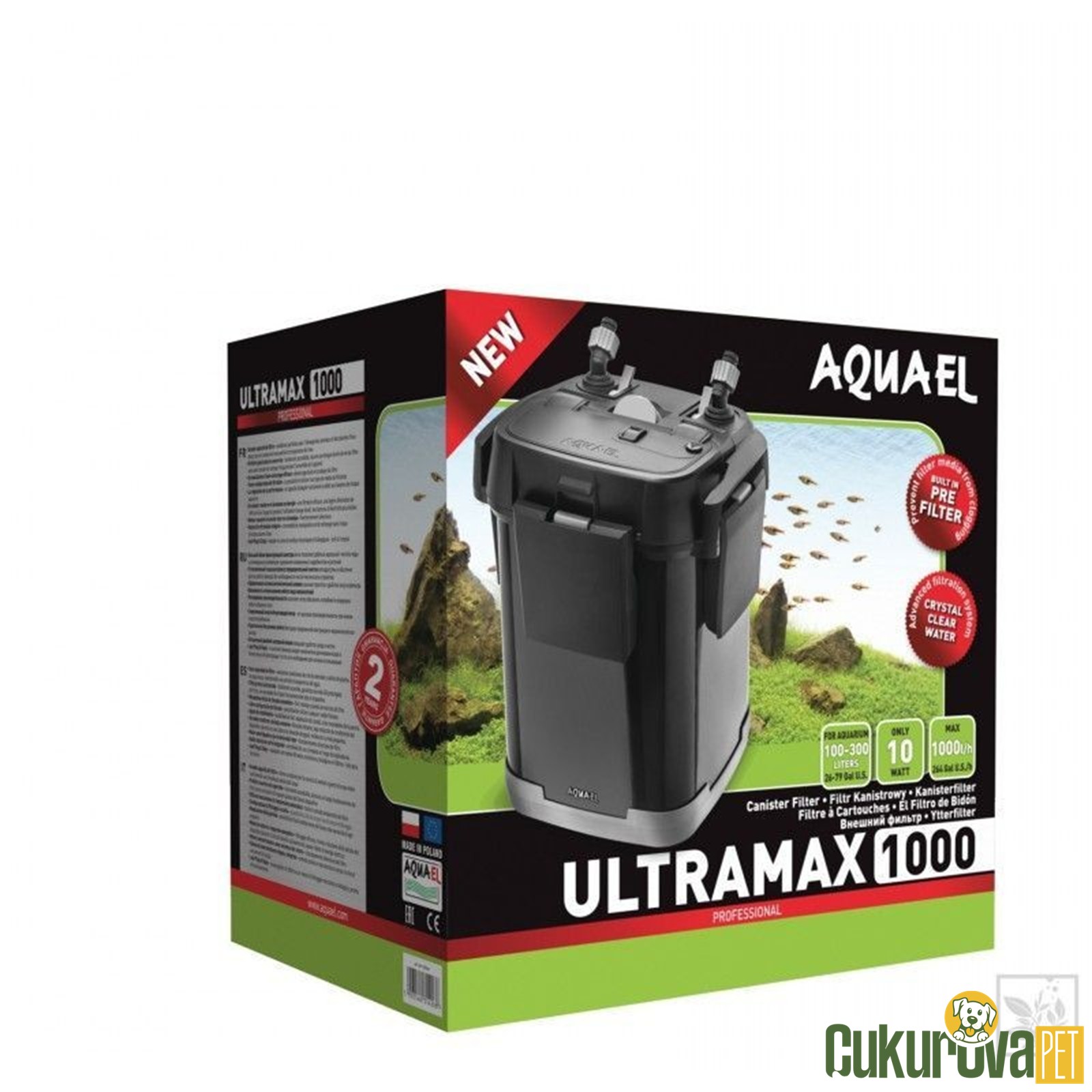 Aquael Ultramax 1000 Dış Fi̇ltre 15 W - 1000 L / H