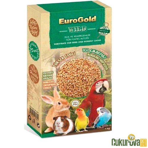 EUROGOLD KUŞ VE KEMİRGEN KAFES ALTLIĞI 1 KG