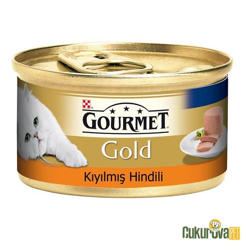GOURMET GOLD KIYILMIŞ HİNDİLİ KEDİ KONSERVESİ 85 GR 