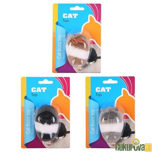 EASTLAND TİTREYEN PELUŞ FARE KEDİ OYUNCAĞI 8 CM
