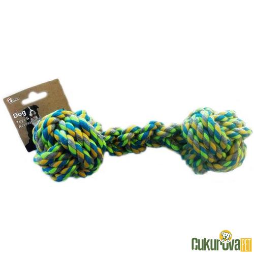 EASTLAND DÜĞÜM DUMBELL DİŞ İPİ KÖPEK OYUNCAĞI 21 CM